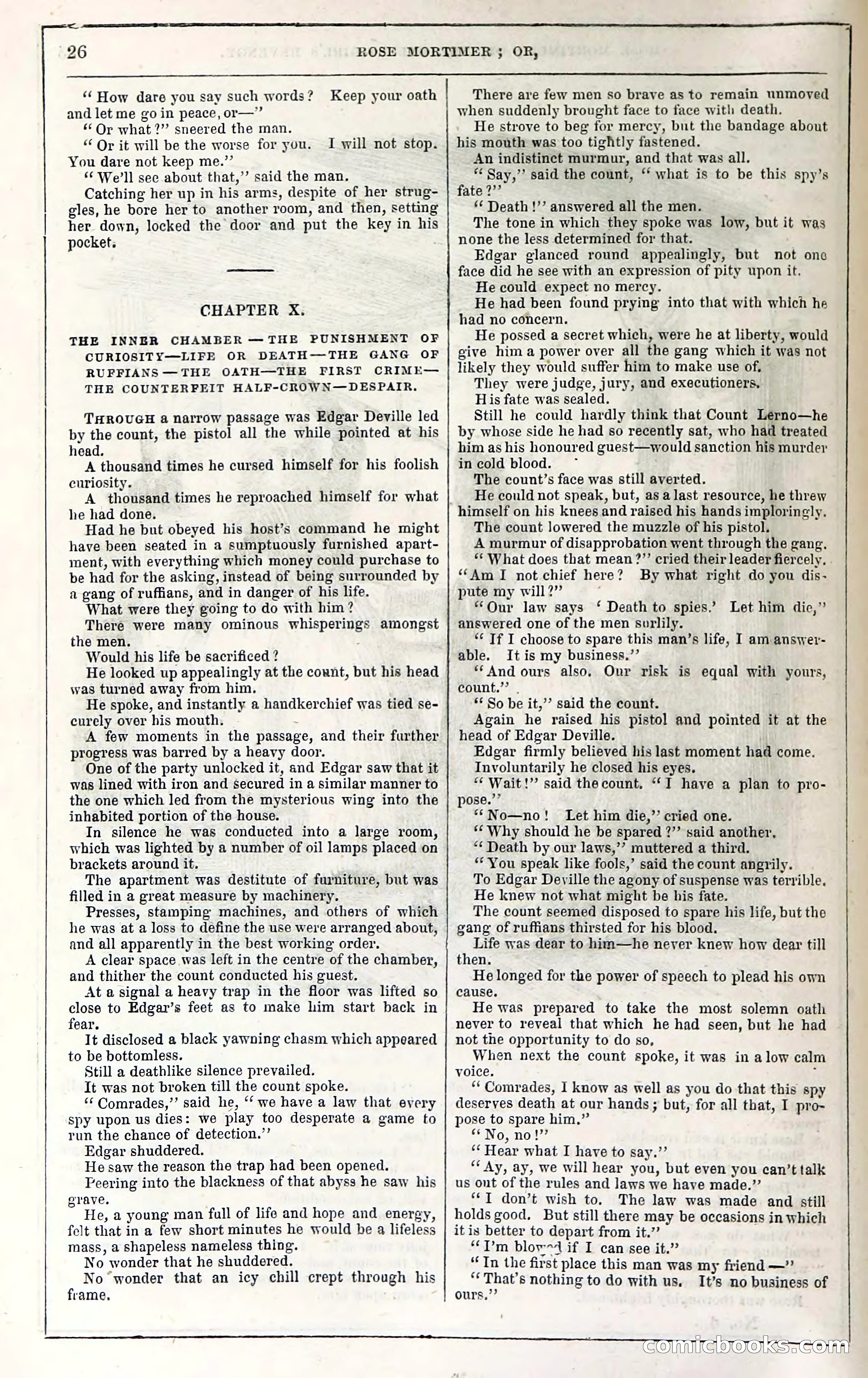 Rose Mortimer; Or, The Ballet-Girl's Revenge — page 32: Penny Dreadfuls, 1865