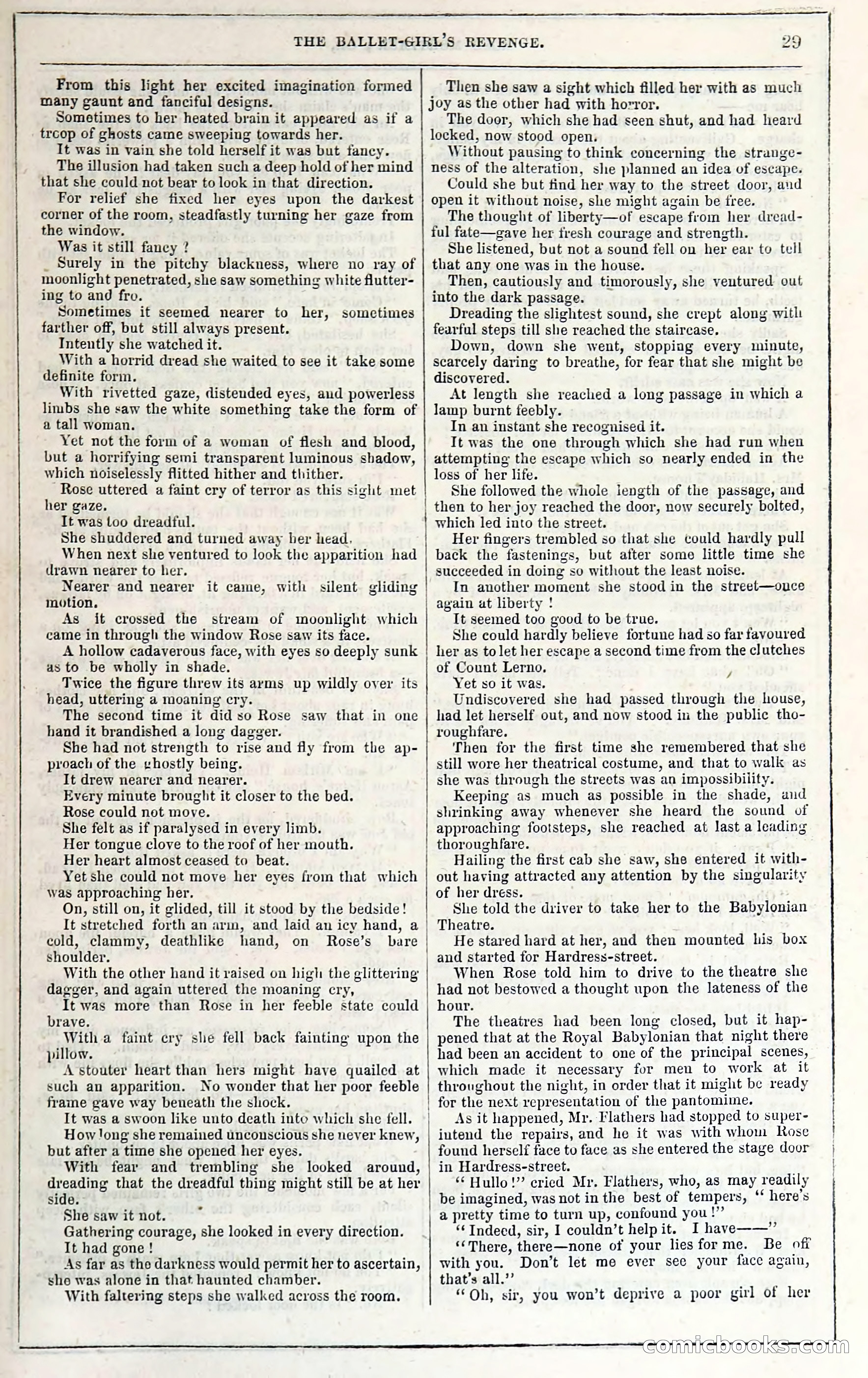 Rose Mortimer; Or, The Ballet-Girl's Revenge — page 35: Penny Dreadfuls, 1865