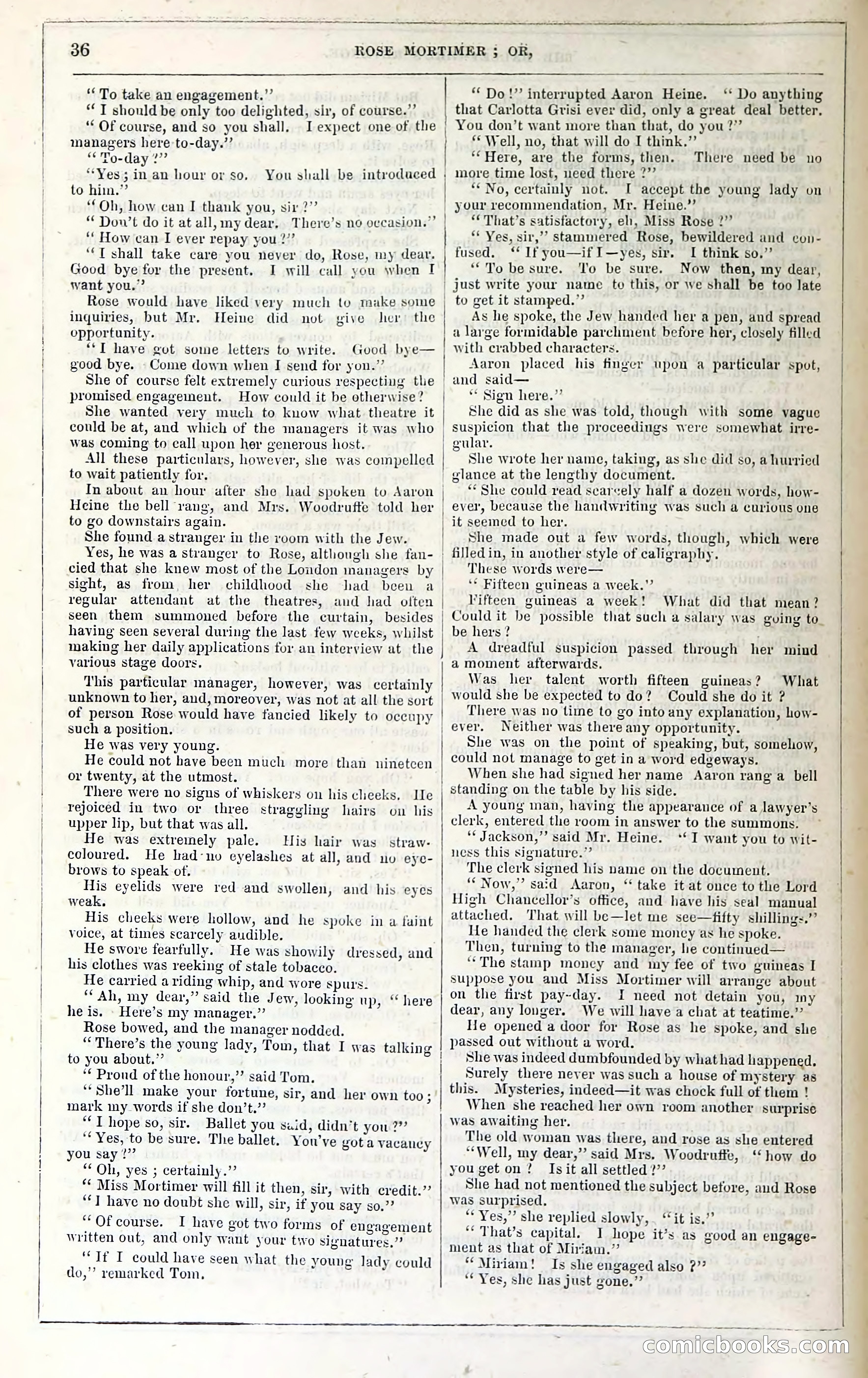Rose Mortimer; Or, The Ballet-Girl's Revenge — page 42: Penny Dreadfuls, 1865