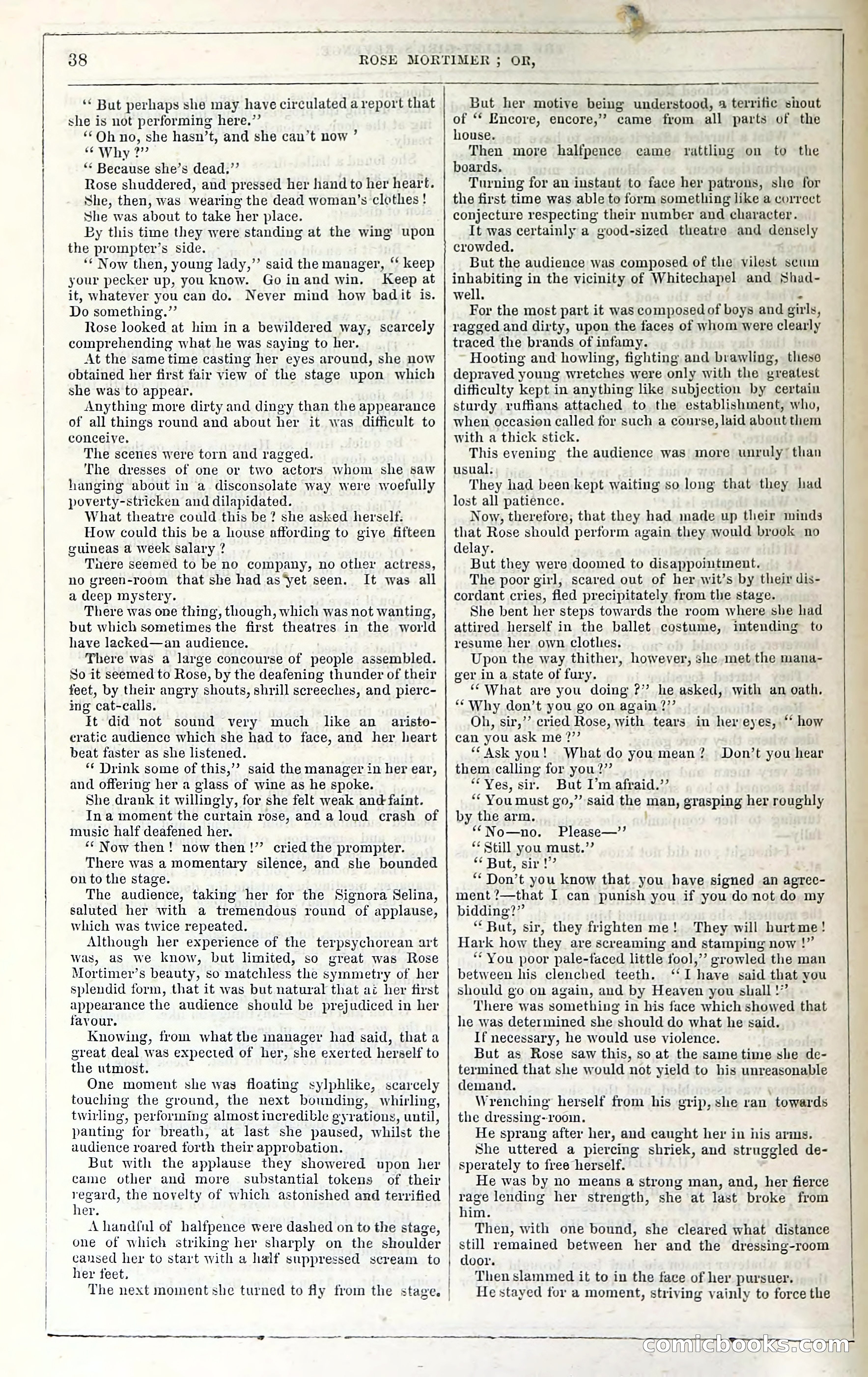 Rose Mortimer; Or, The Ballet-Girl's Revenge — page 44: Penny Dreadfuls, 1865