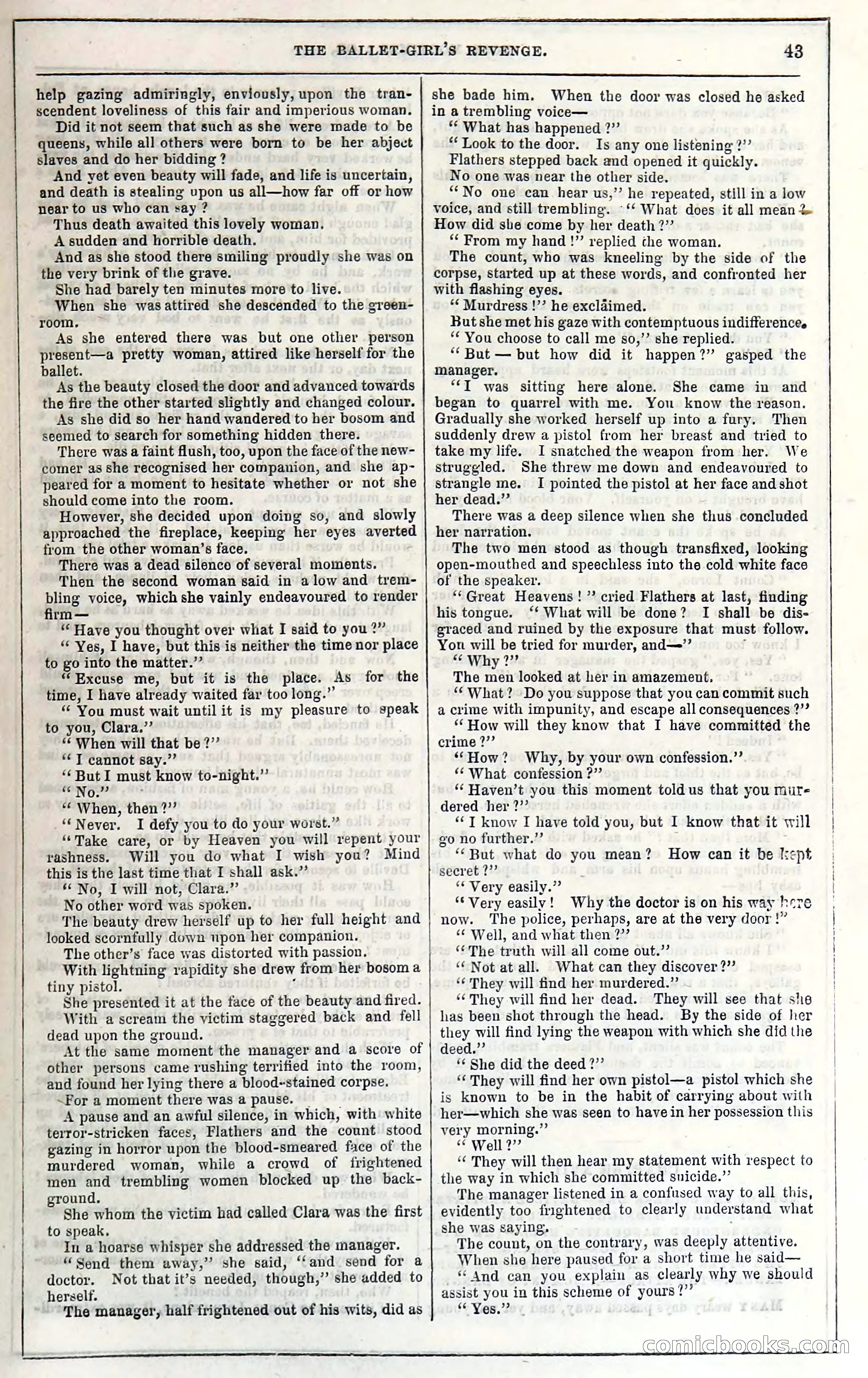 Rose Mortimer; Or, The Ballet-Girl's Revenge — page 49: Penny Dreadfuls, 1865