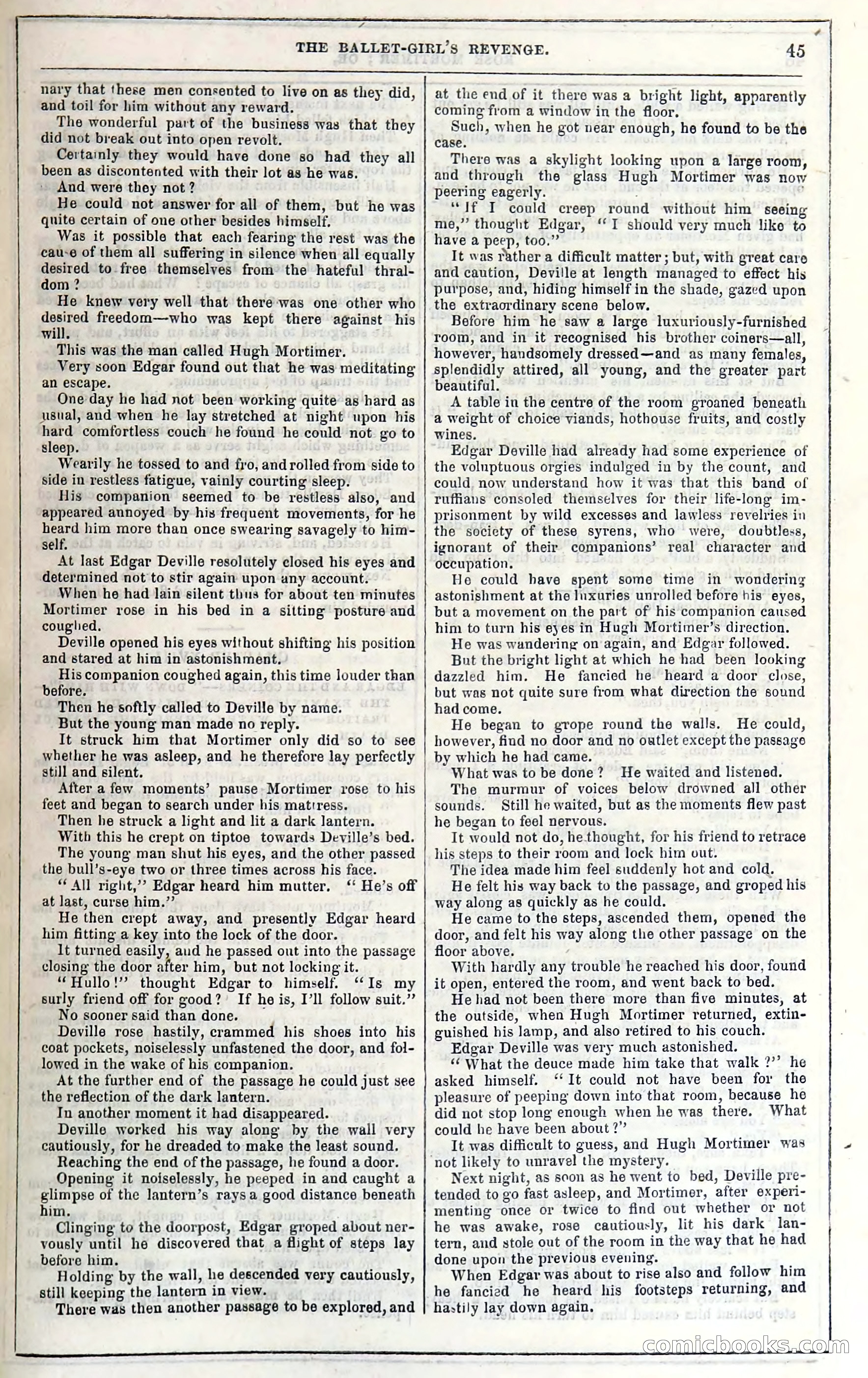 Rose Mortimer; Or, The Ballet-Girl's Revenge — page 51: Penny Dreadfuls, 1865