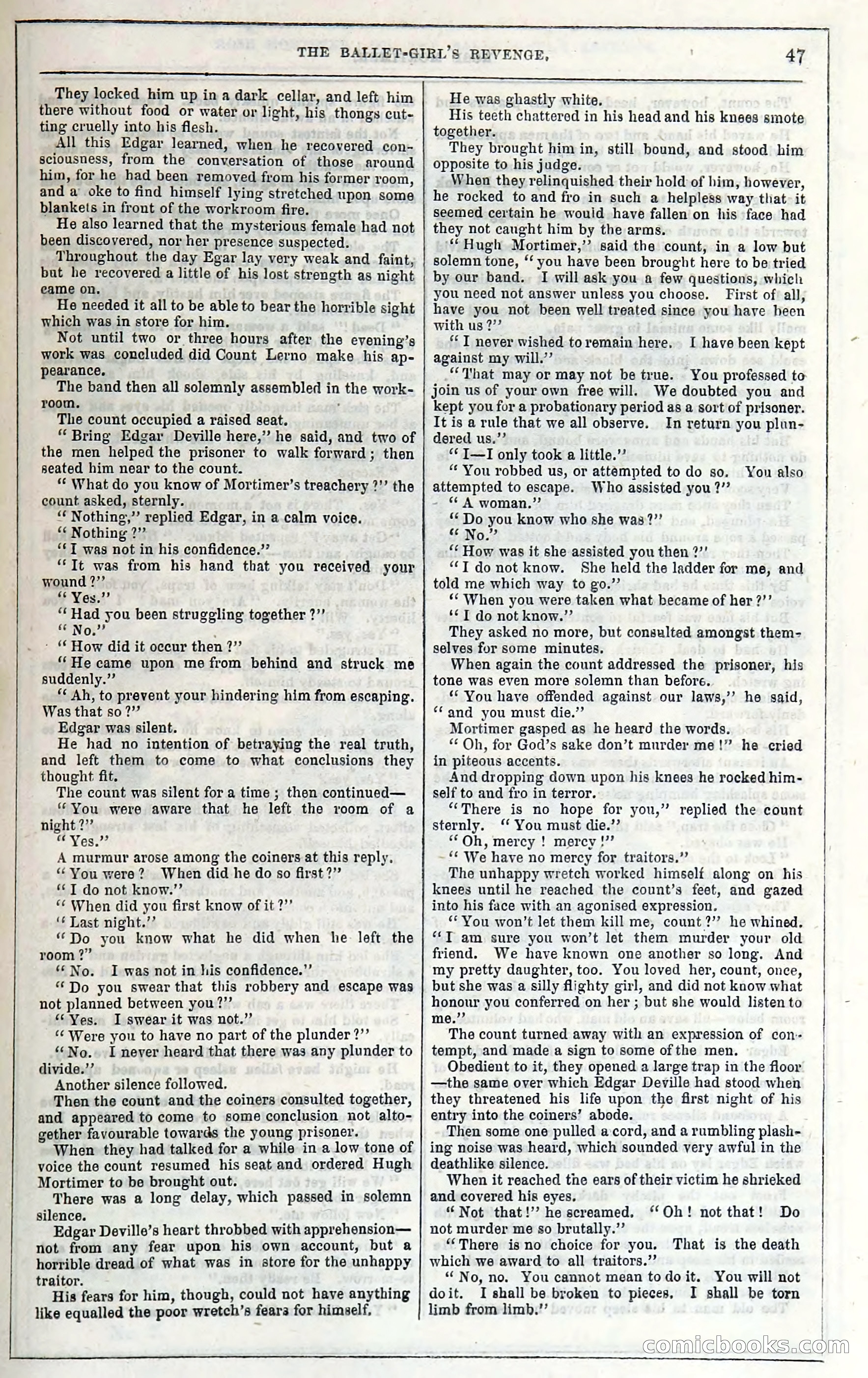 Rose Mortimer; Or, The Ballet-Girl's Revenge — page 53: Penny Dreadfuls, 1865