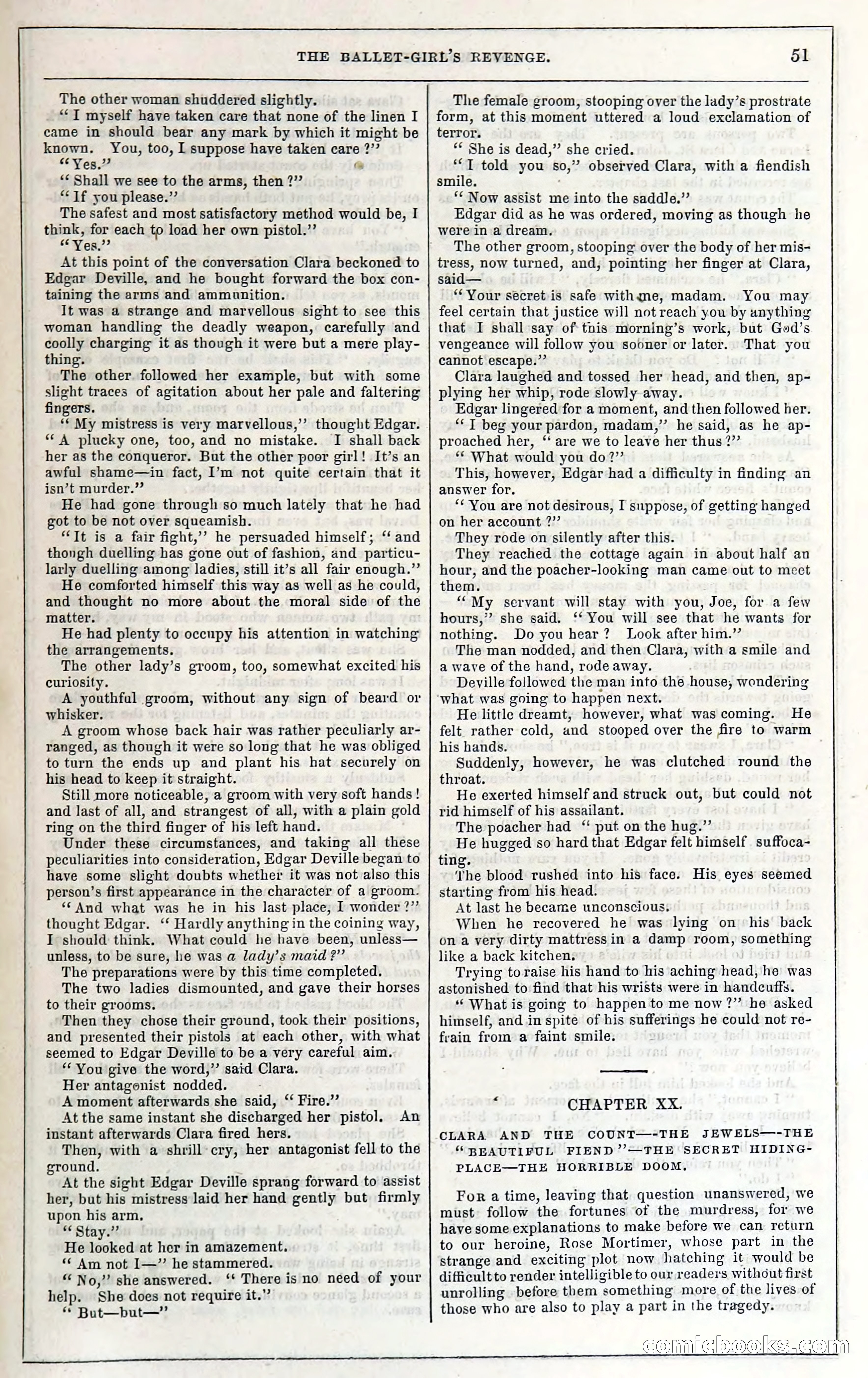 Rose Mortimer; Or, The Ballet-Girl's Revenge — page 57: Penny Dreadfuls, 1865