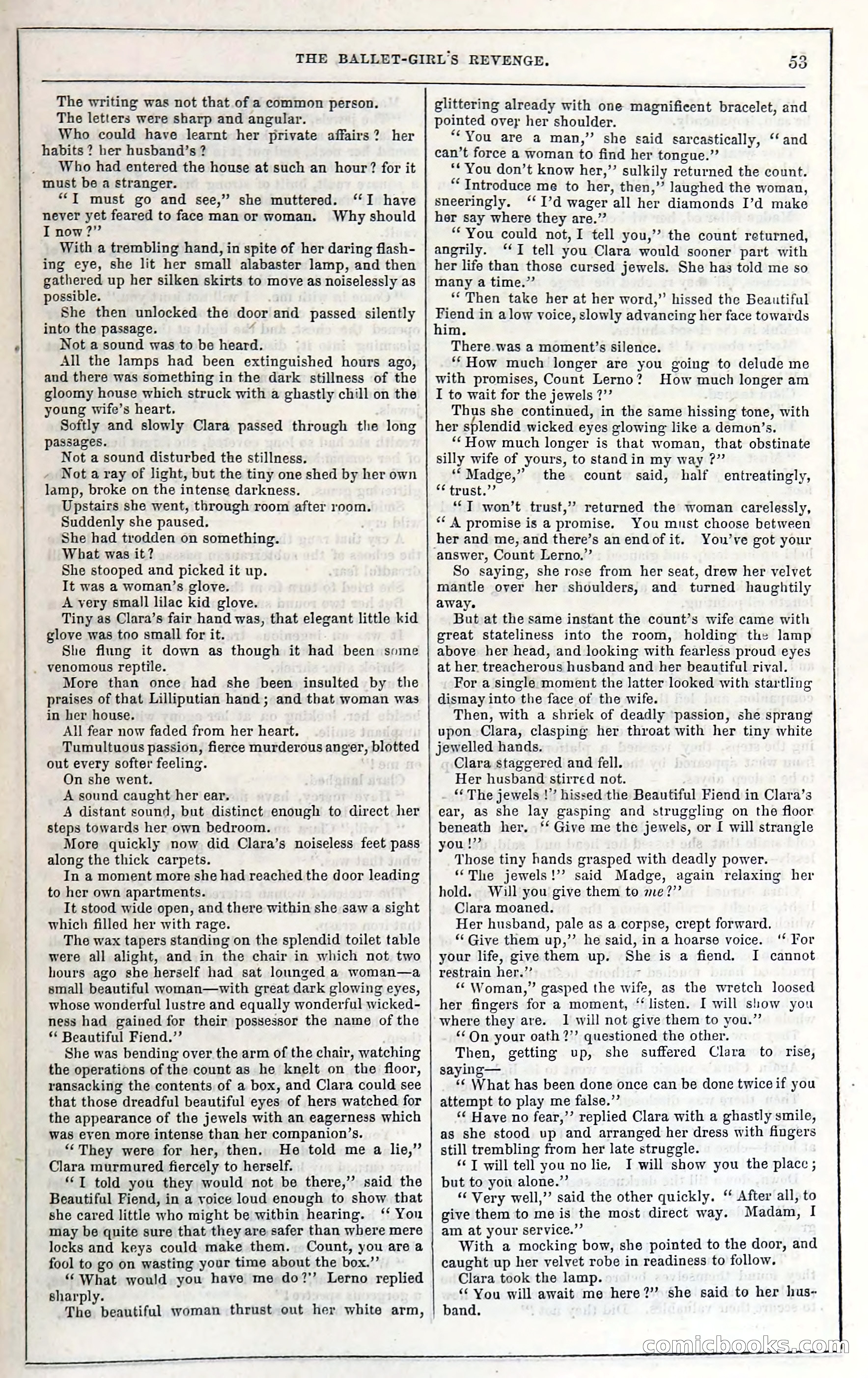 Rose Mortimer; Or, The Ballet-Girl's Revenge — page 59: Penny Dreadfuls, 1865