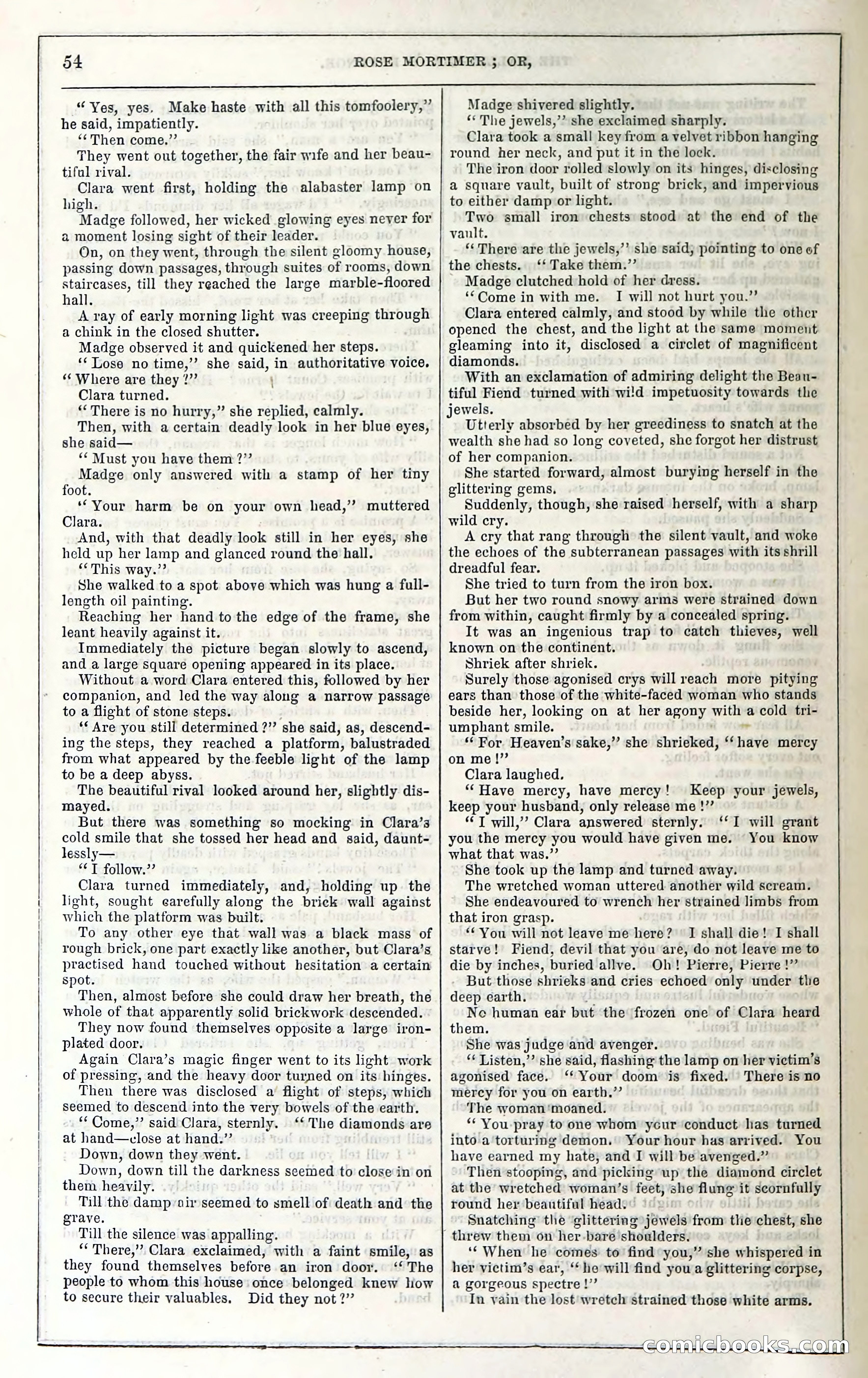 Rose Mortimer; Or, The Ballet-Girl's Revenge — page 60: Penny Dreadfuls, 1865