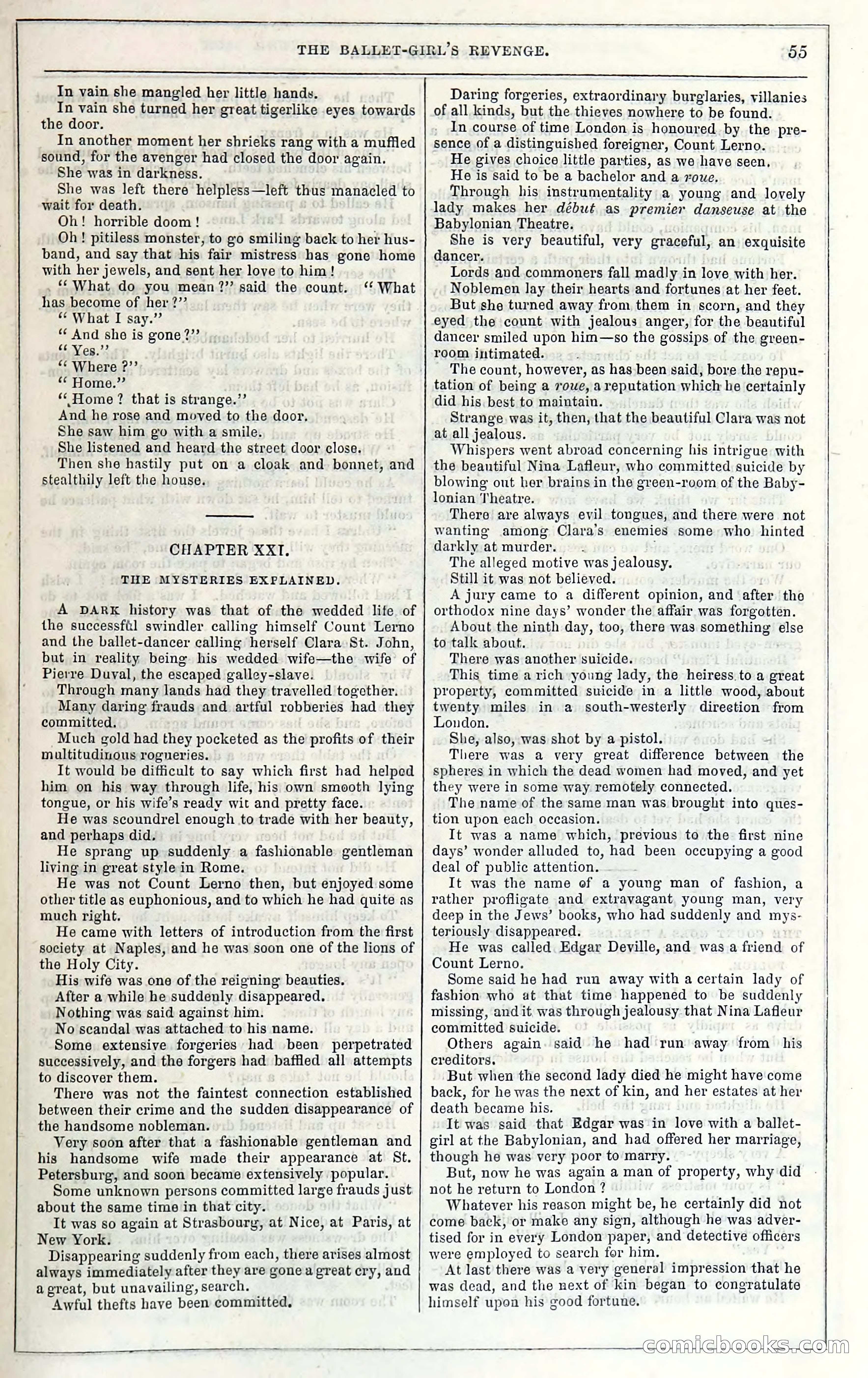 Rose Mortimer; Or, The Ballet-Girl's Revenge — page 61: Penny Dreadfuls, 1865