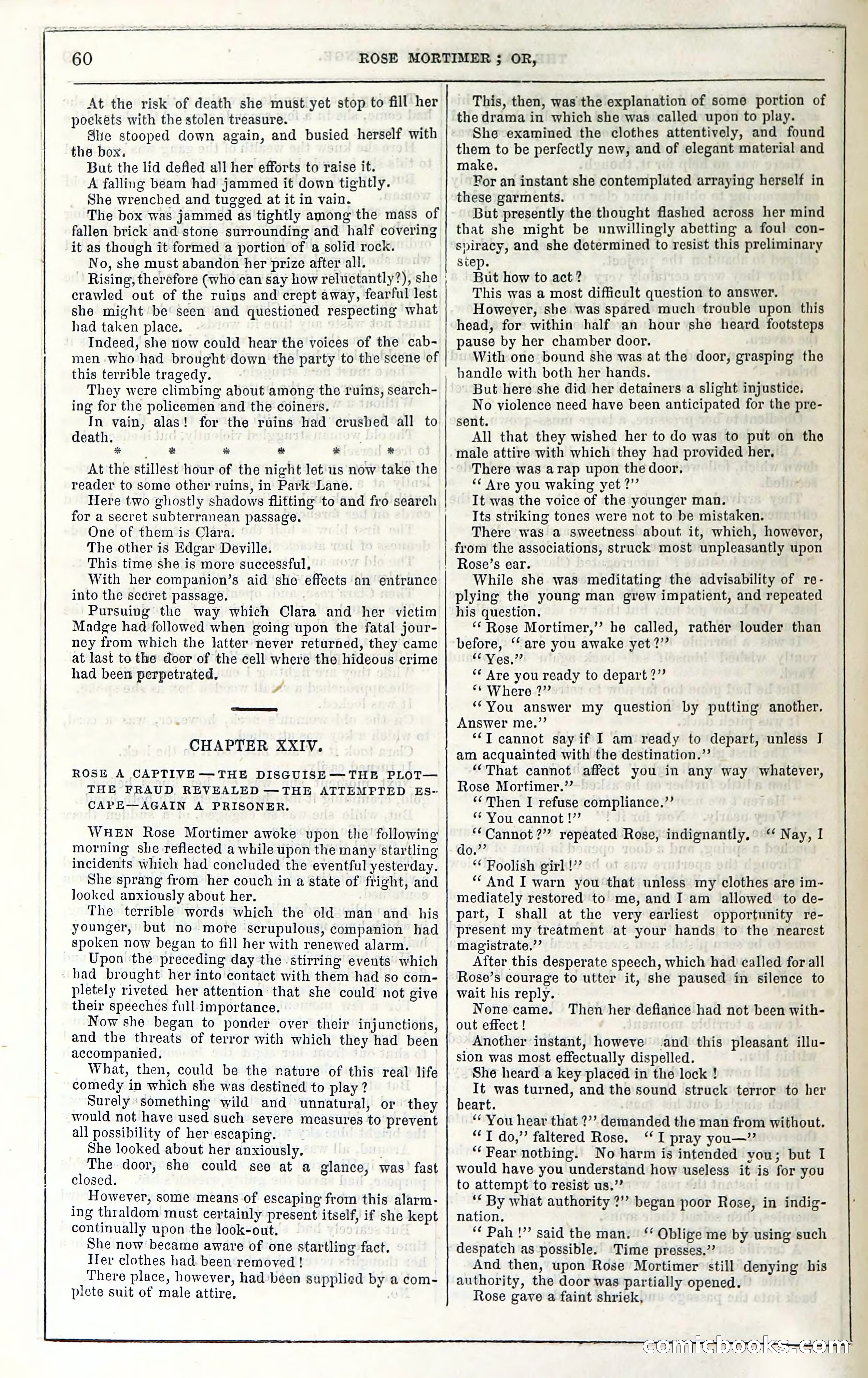 Rose Mortimer; Or, The Ballet-Girl's Revenge — page 66: Penny Dreadfuls, 1865