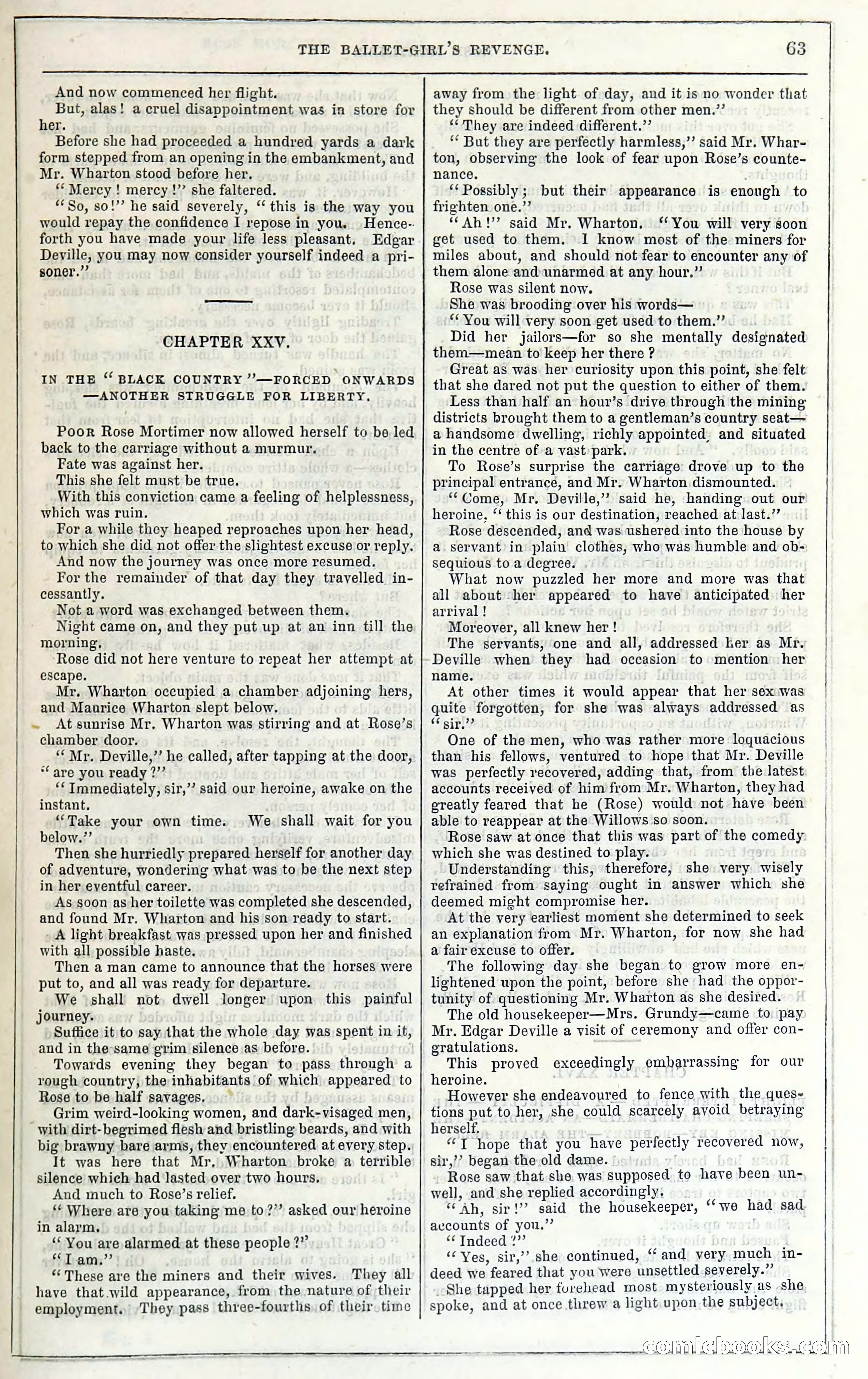 Rose Mortimer; Or, The Ballet-Girl's Revenge — page 69: Penny Dreadfuls, 1865