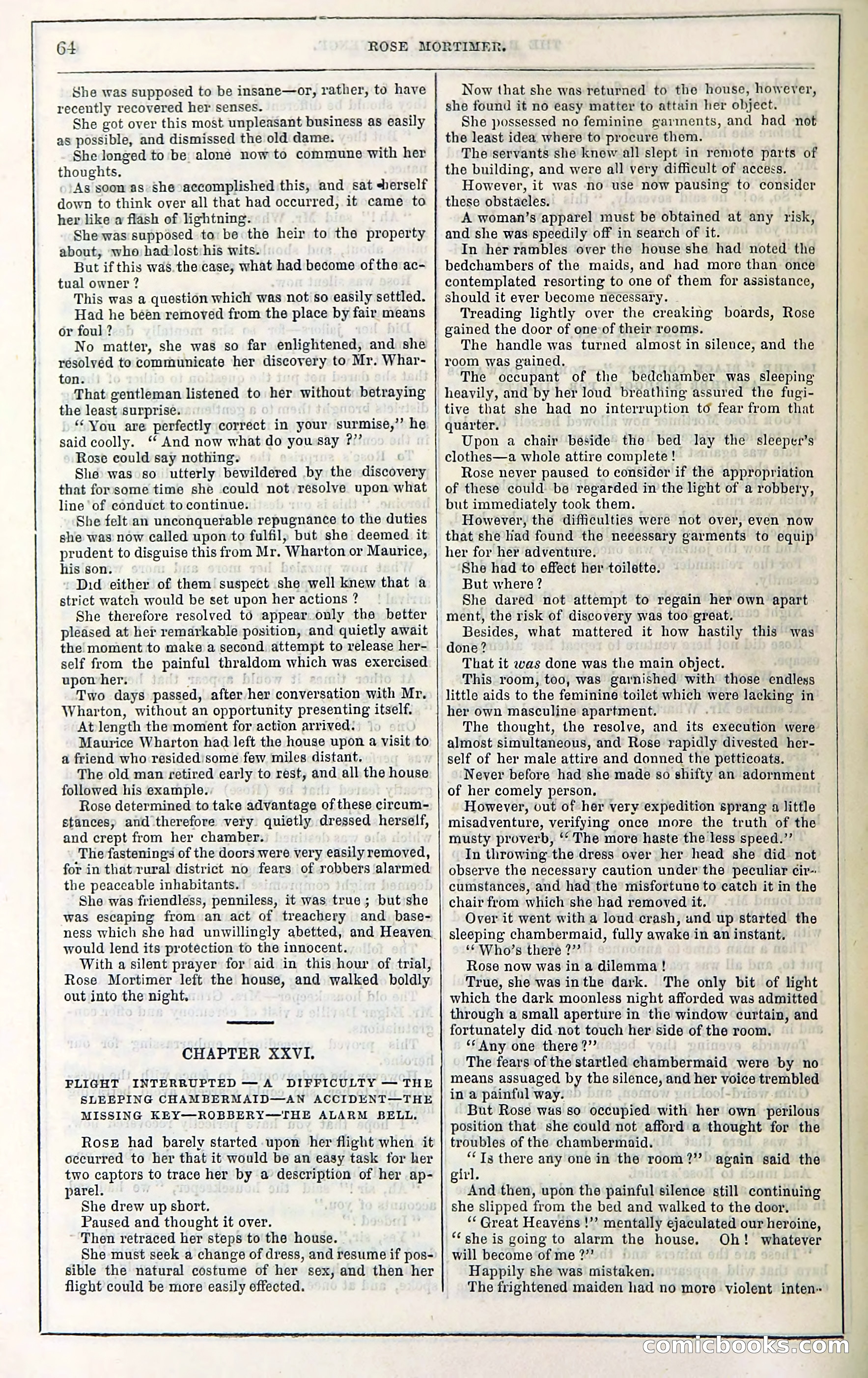 Rose Mortimer; Or, The Ballet-Girl's Revenge — page 70: Penny Dreadfuls, 1865