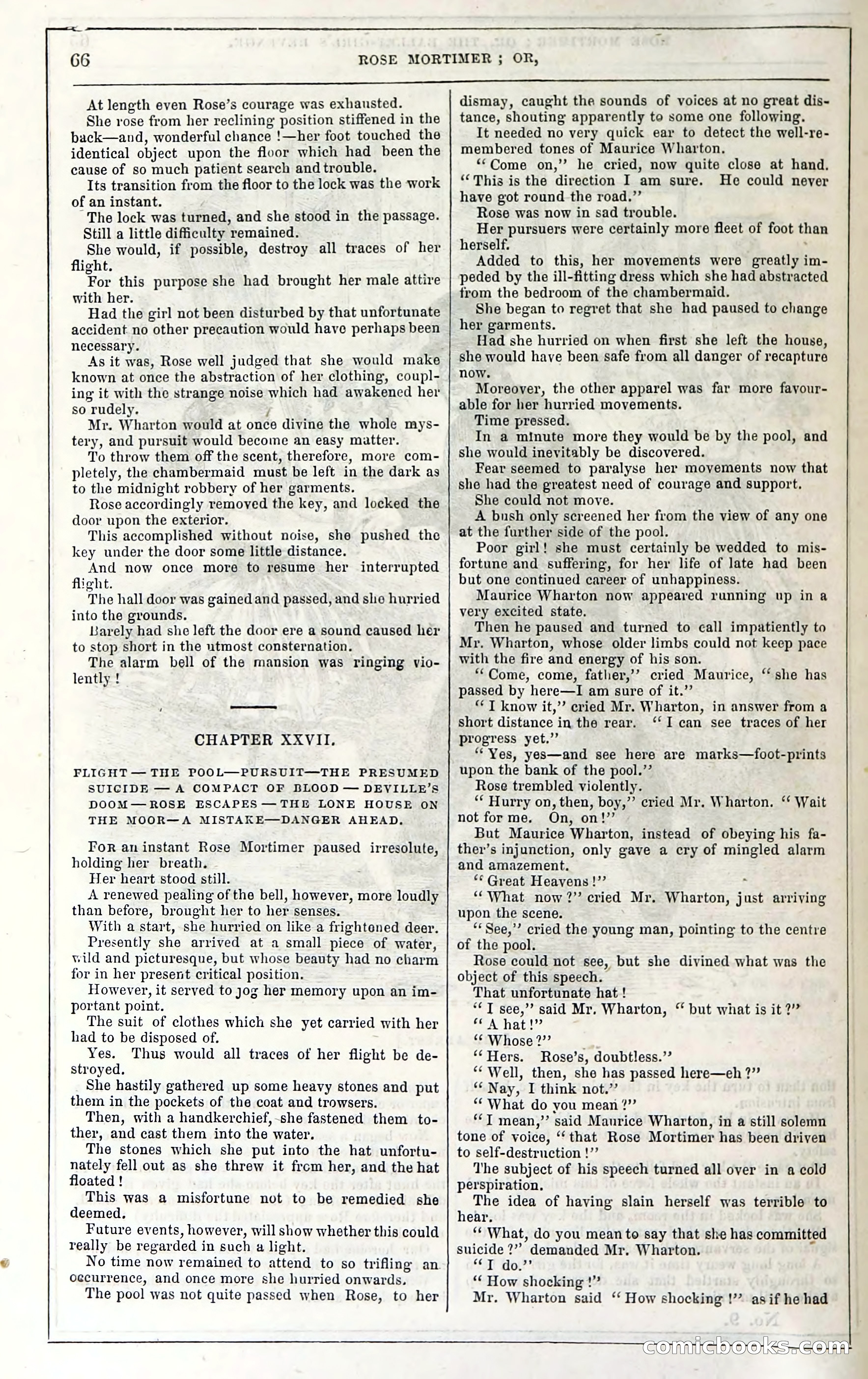 Rose Mortimer; Or, The Ballet-Girl's Revenge — page 72: Penny Dreadfuls, 1865