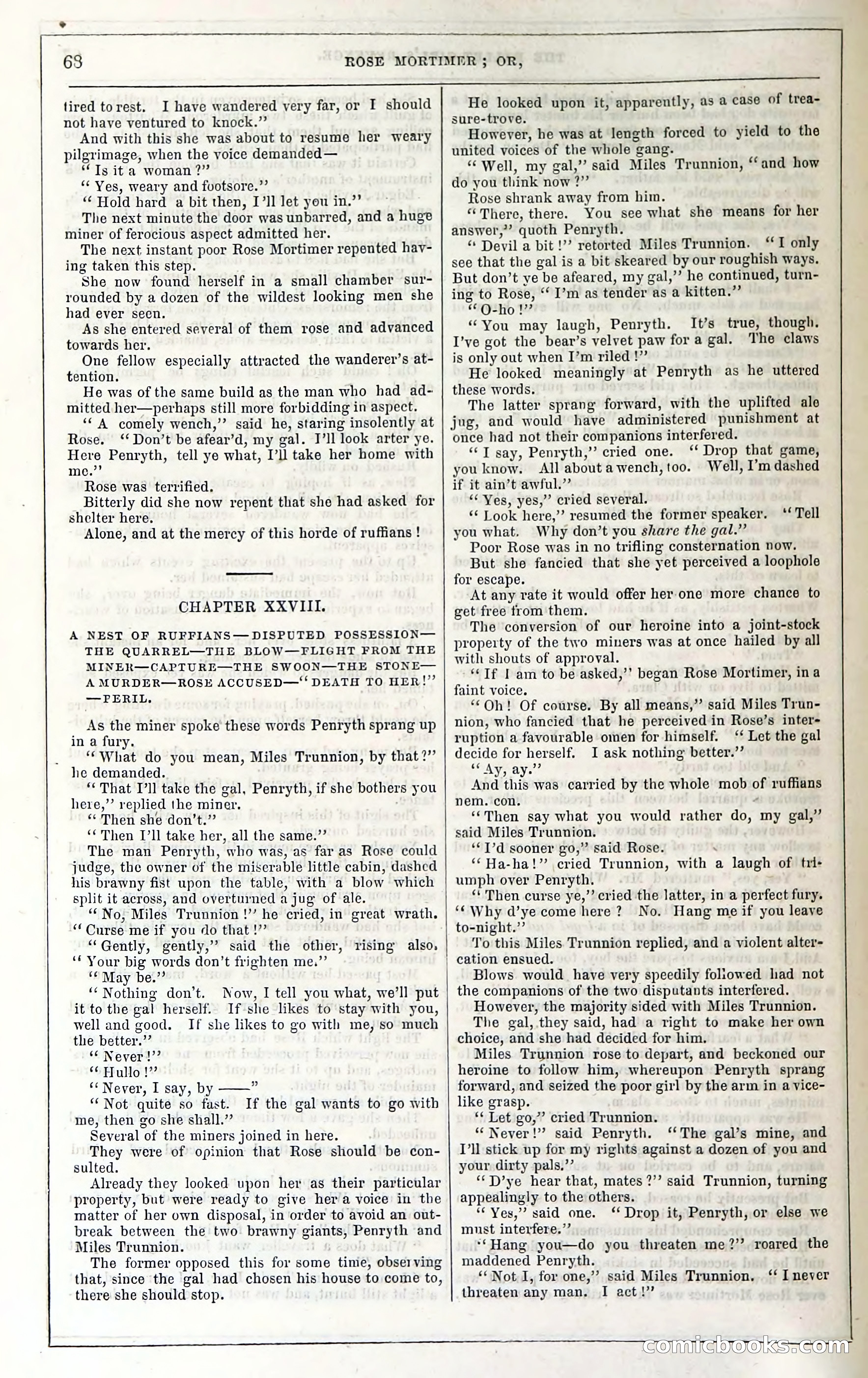 Rose Mortimer; Or, The Ballet-Girl's Revenge — page 74: Penny Dreadfuls, 1865