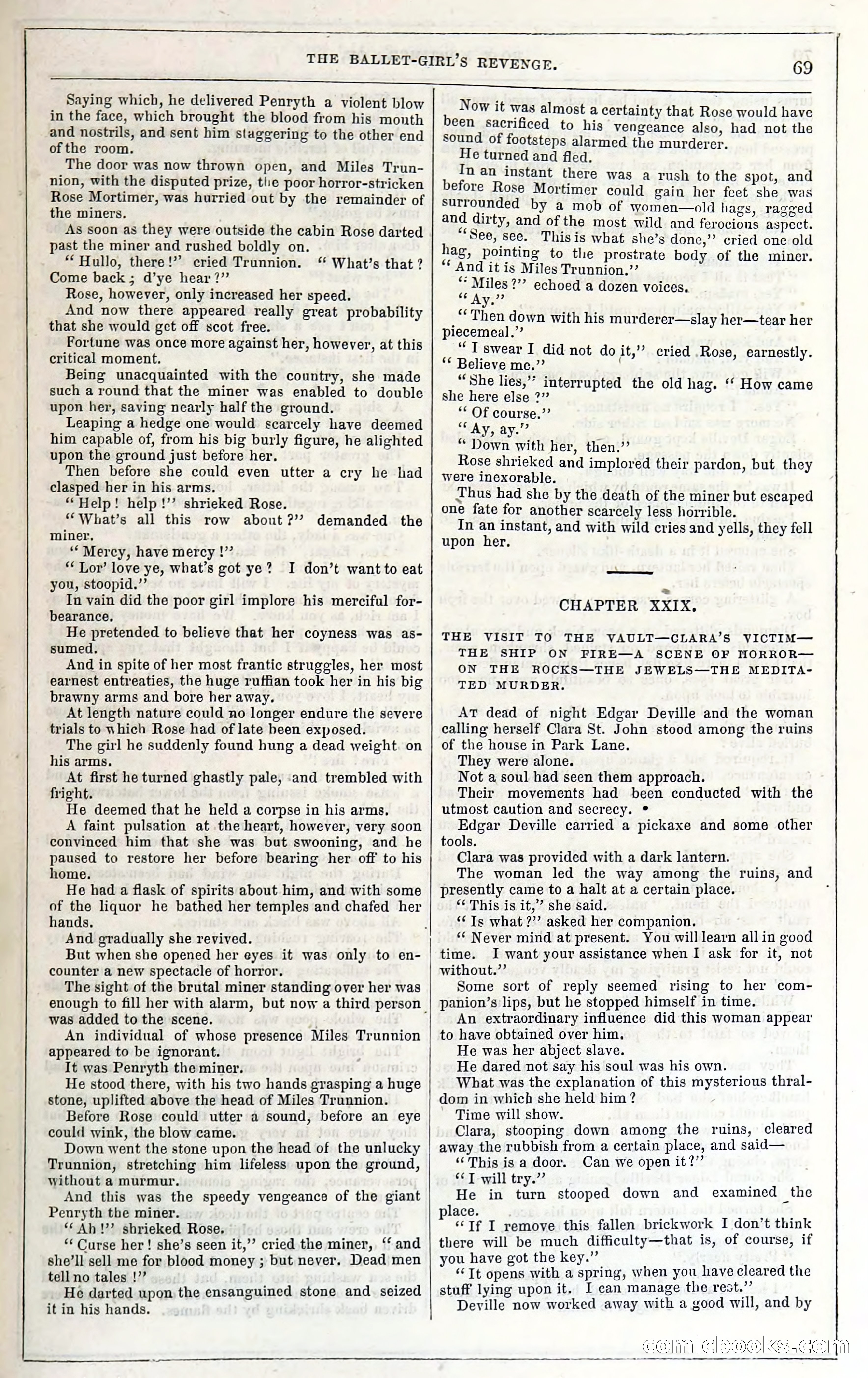 Rose Mortimer; Or, The Ballet-Girl's Revenge — page 75: Penny Dreadfuls, 1865