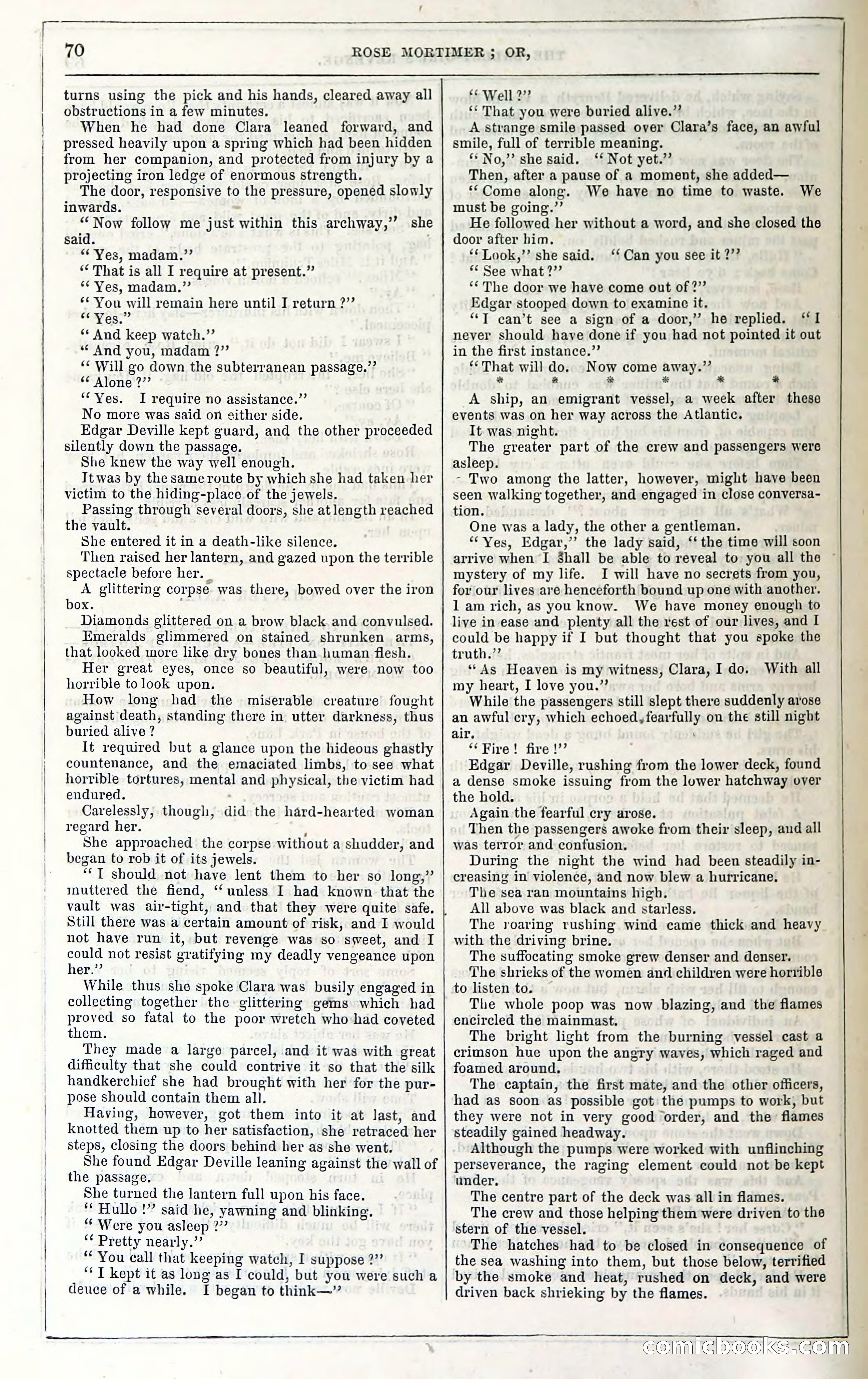 Rose Mortimer; Or, The Ballet-Girl's Revenge — page 76: Penny Dreadfuls, 1865