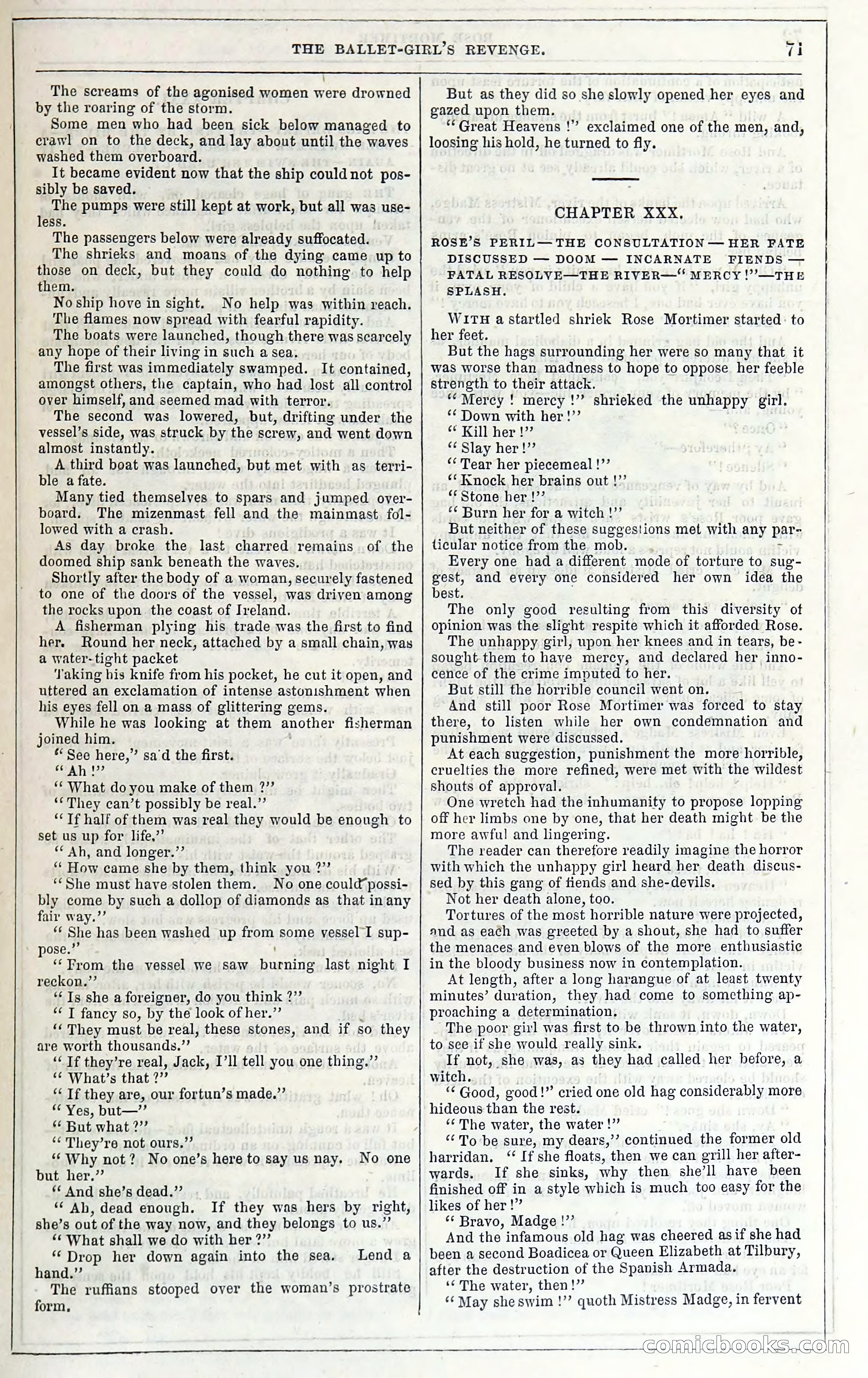 Rose Mortimer; Or, The Ballet-Girl's Revenge — page 77: Penny Dreadfuls, 1865