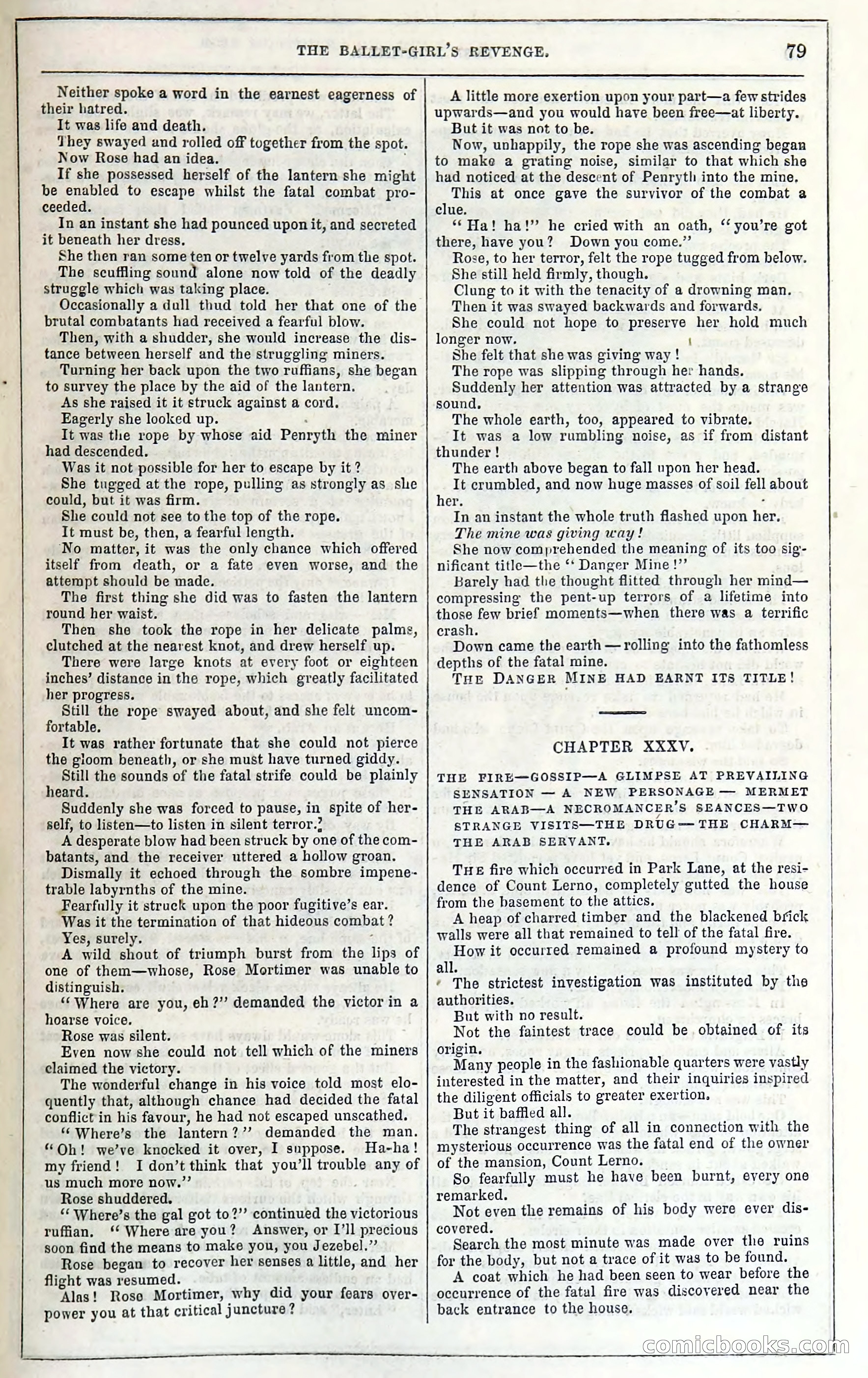 Rose Mortimer; Or, The Ballet-Girl's Revenge — page 85: Penny Dreadfuls, 1865