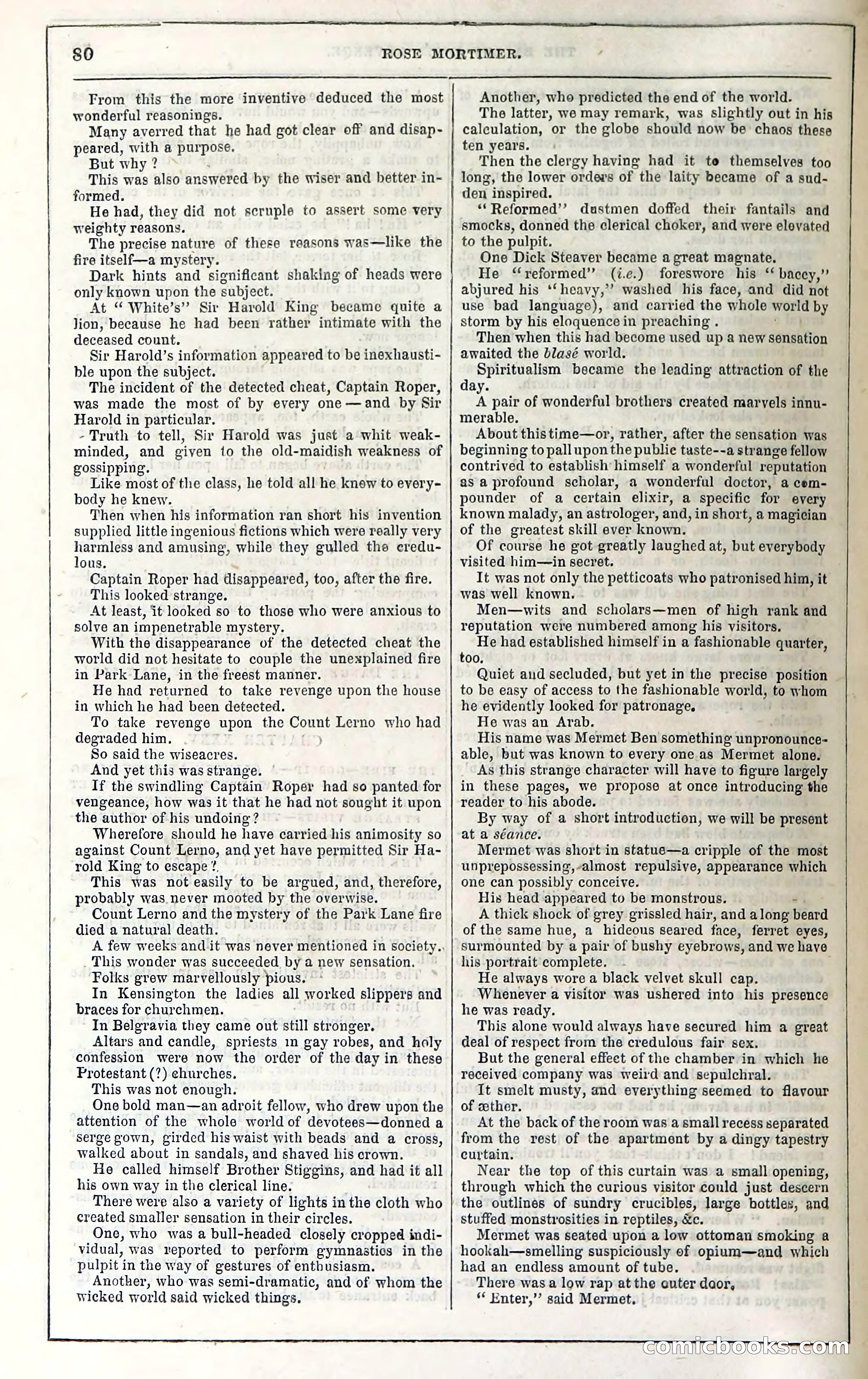 Rose Mortimer; Or, The Ballet-Girl's Revenge — page 86: Penny Dreadfuls, 1865
