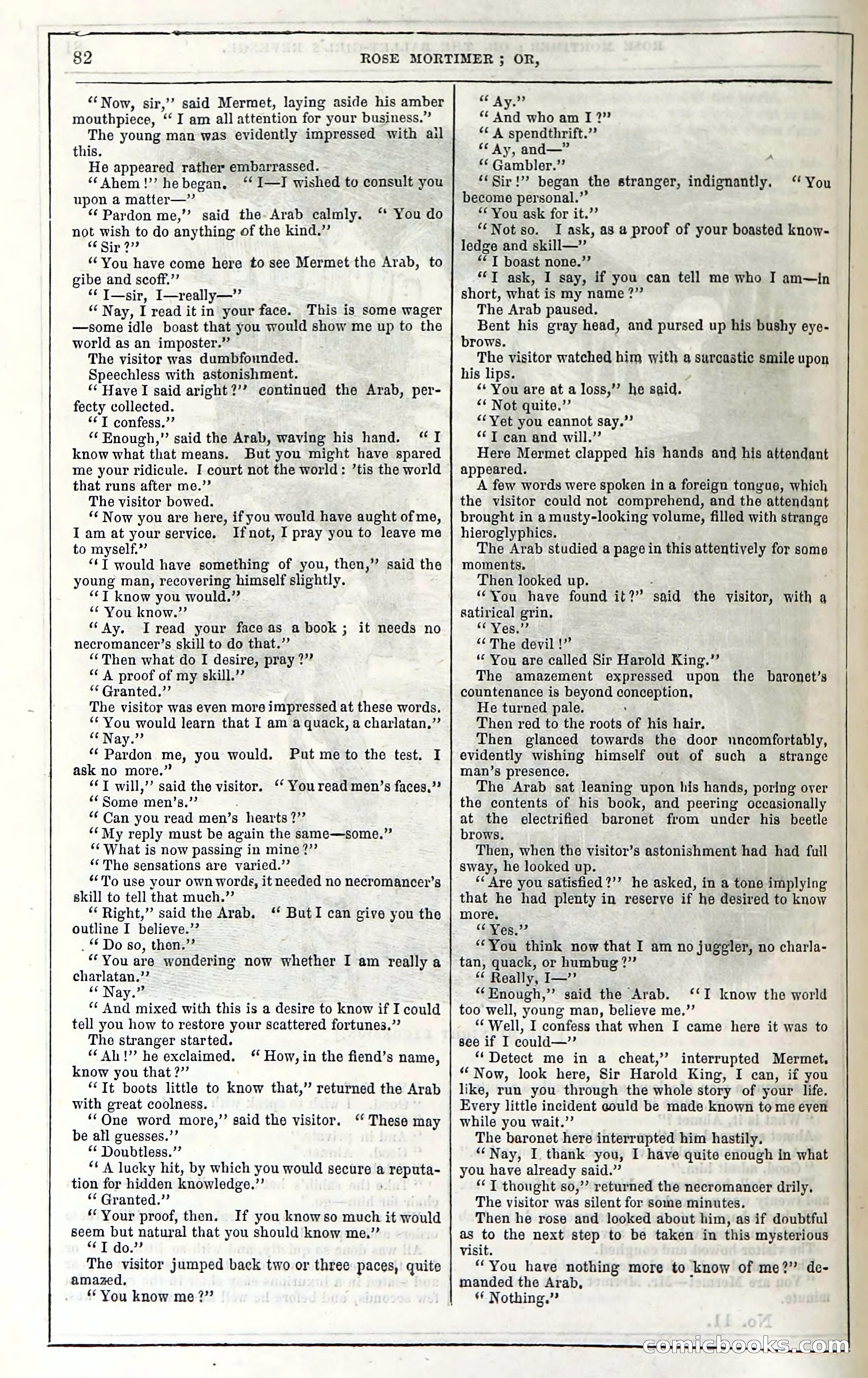 Rose Mortimer; Or, The Ballet-Girl's Revenge — page 88: Penny Dreadfuls, 1865