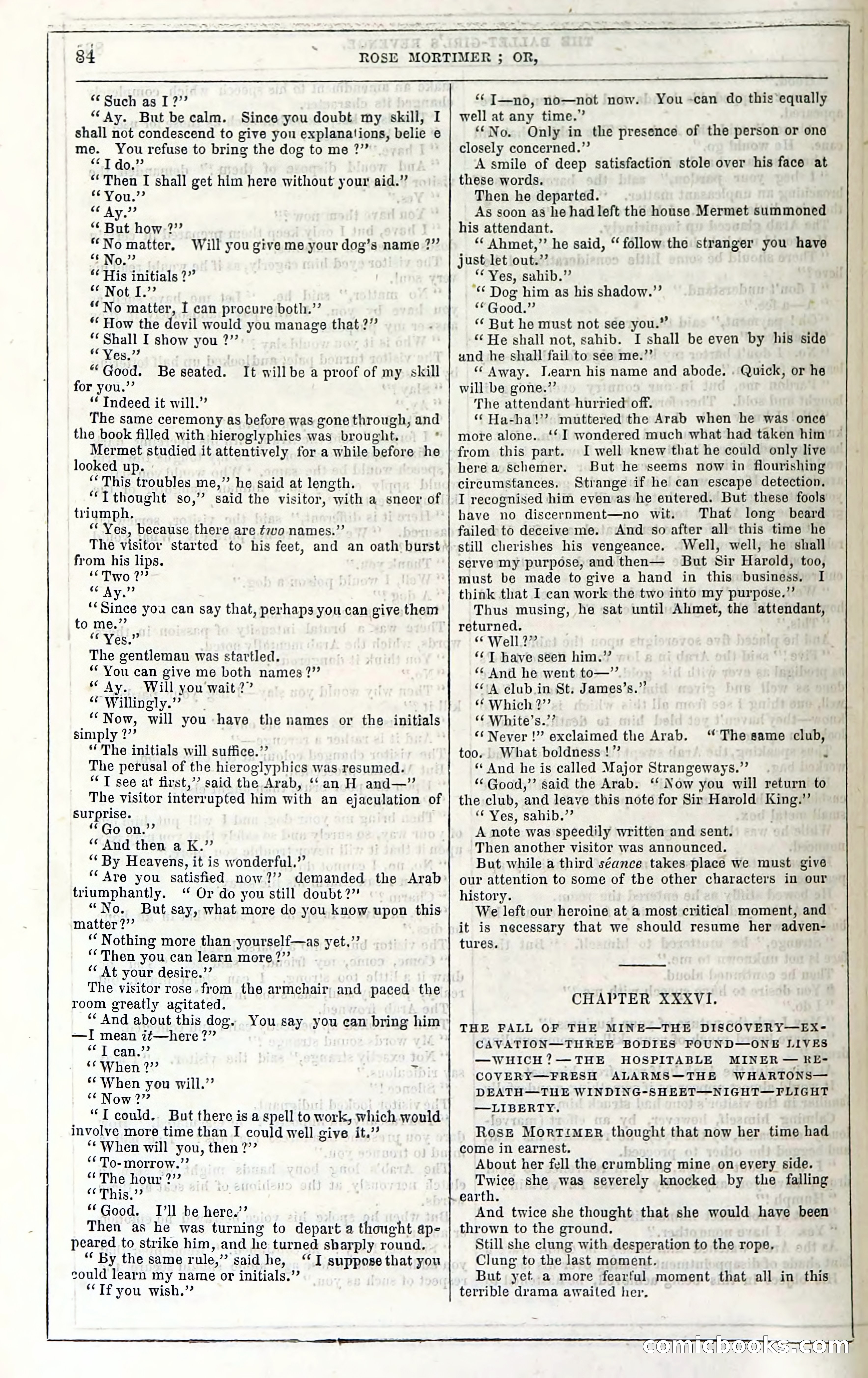 Rose Mortimer; Or, The Ballet-Girl's Revenge — page 90: Penny Dreadfuls, 1865