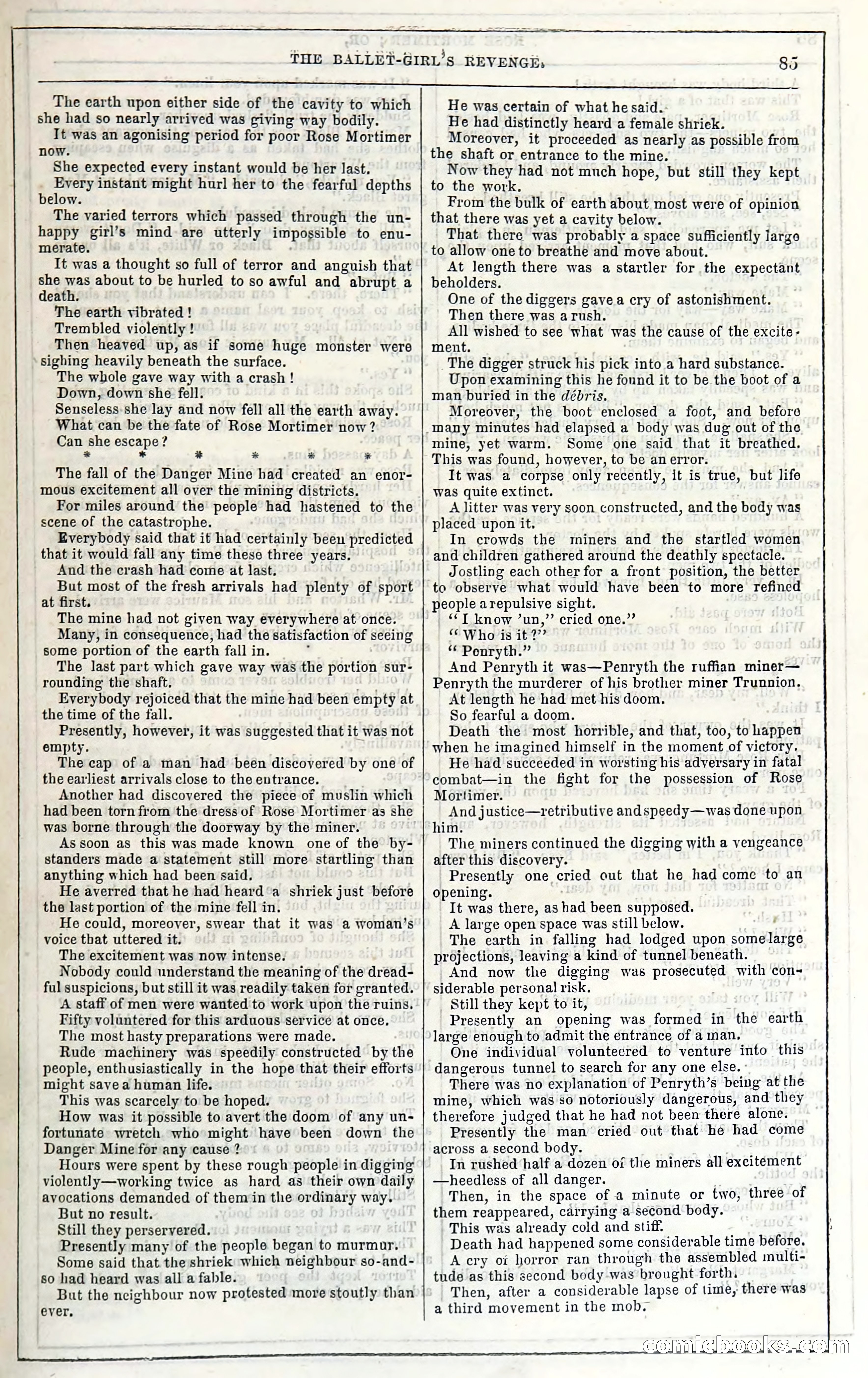 Rose Mortimer; Or, The Ballet-Girl's Revenge — page 91: Penny Dreadfuls, 1865