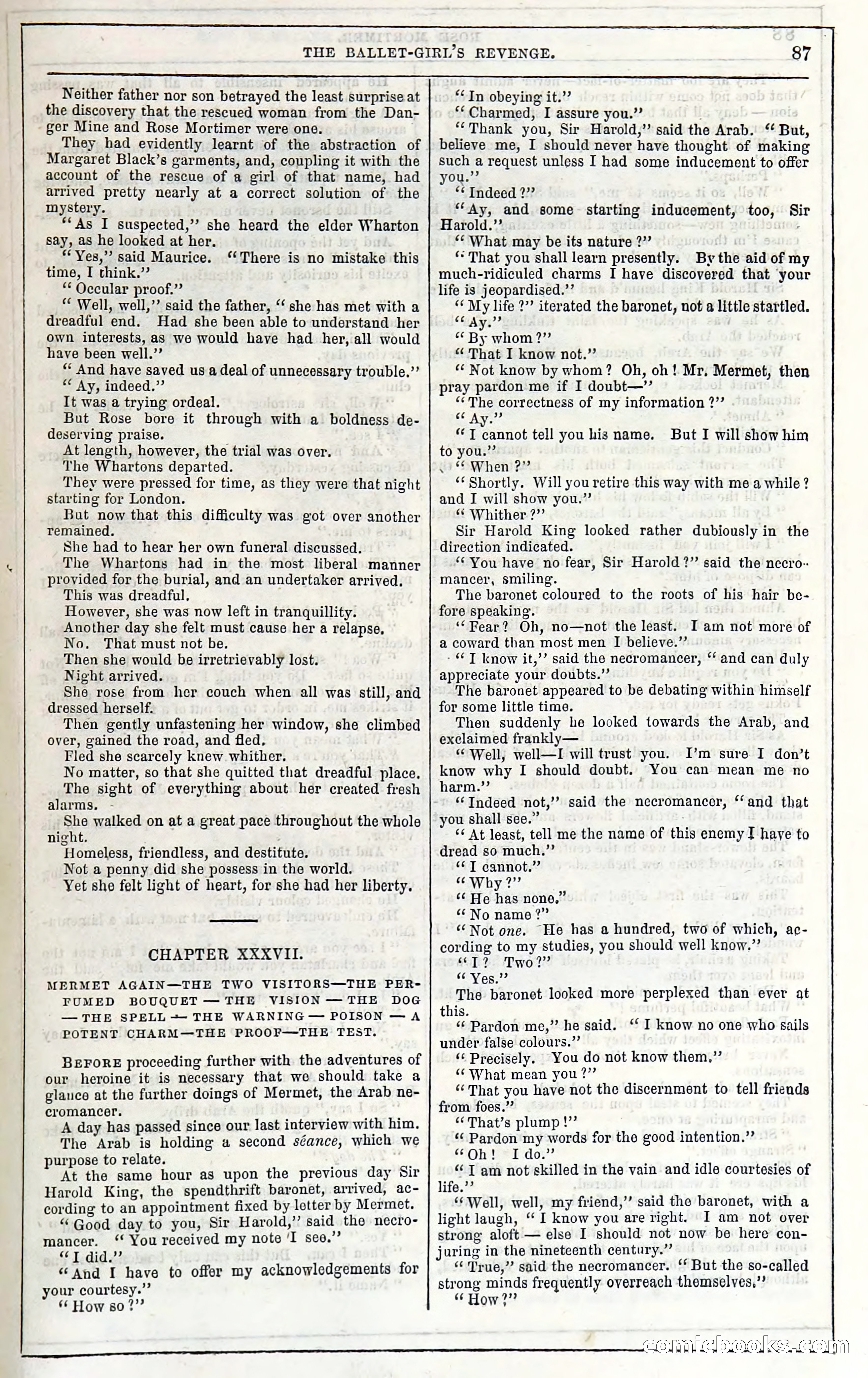 Rose Mortimer; Or, The Ballet-Girl's Revenge — page 93: Penny Dreadfuls, 1865