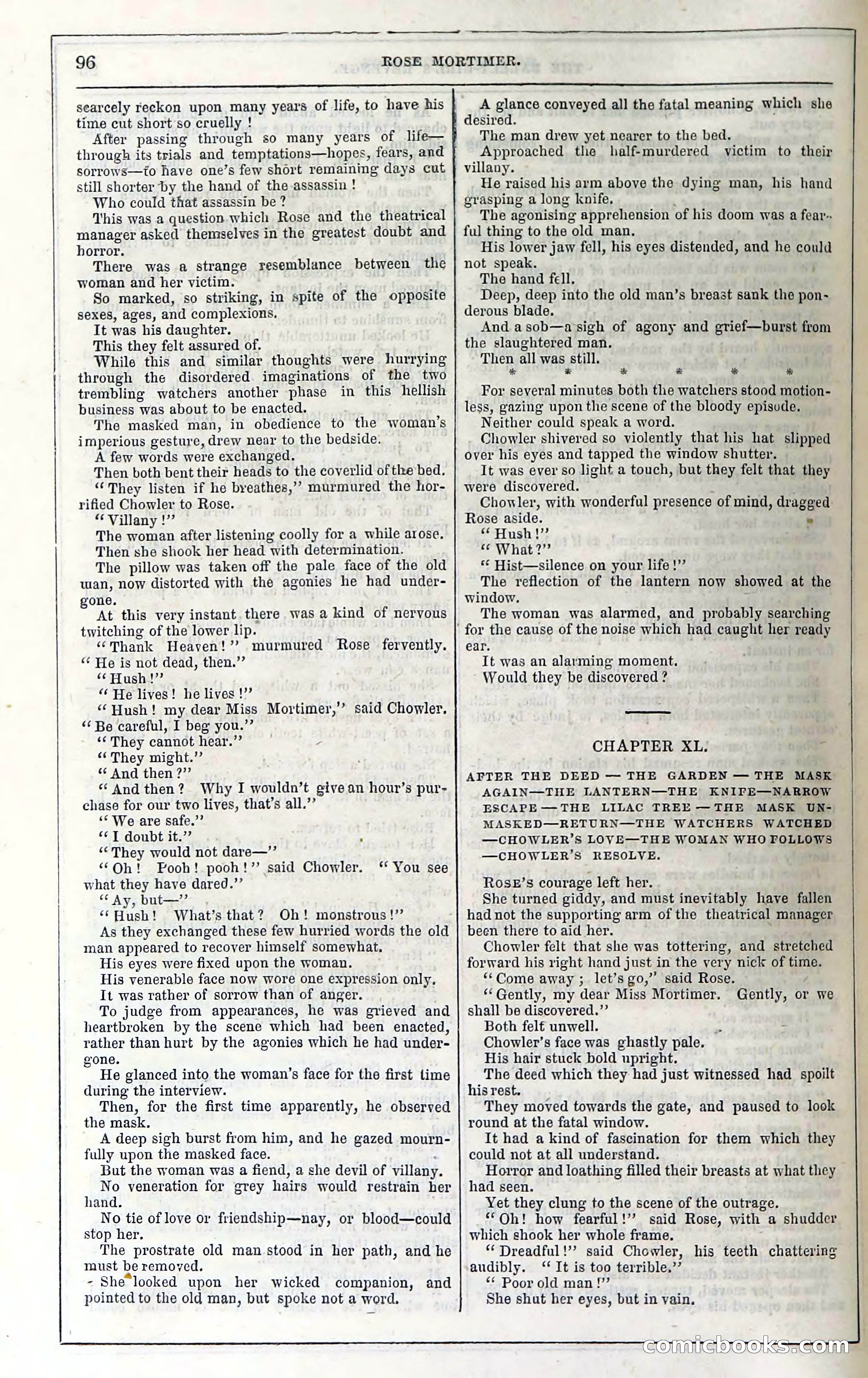 Rose Mortimer; Or, The Ballet-Girl's Revenge — page 102: Penny Dreadfuls, 1865