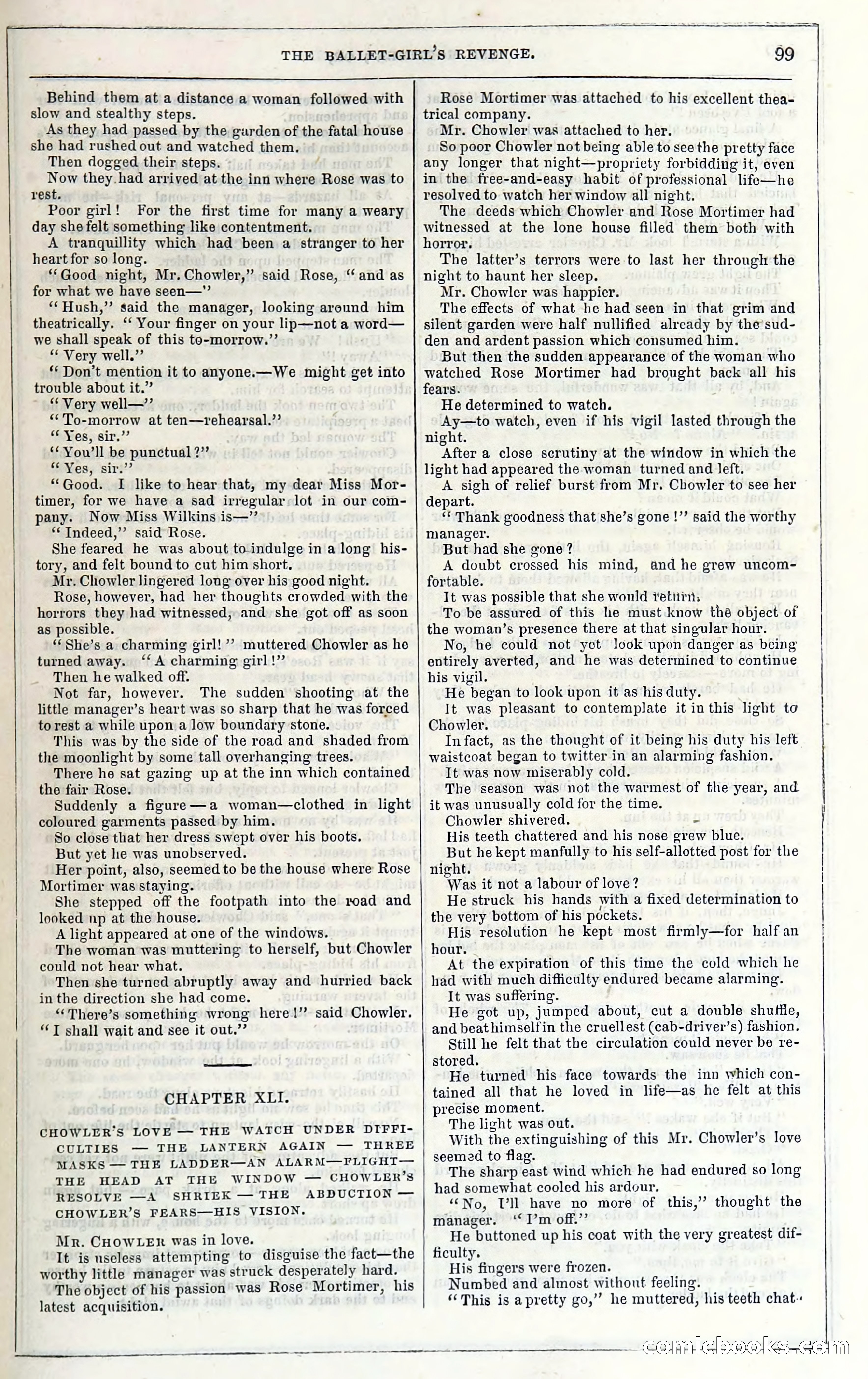 Rose Mortimer; Or, The Ballet-Girl's Revenge — page 105: Penny Dreadfuls, 1865