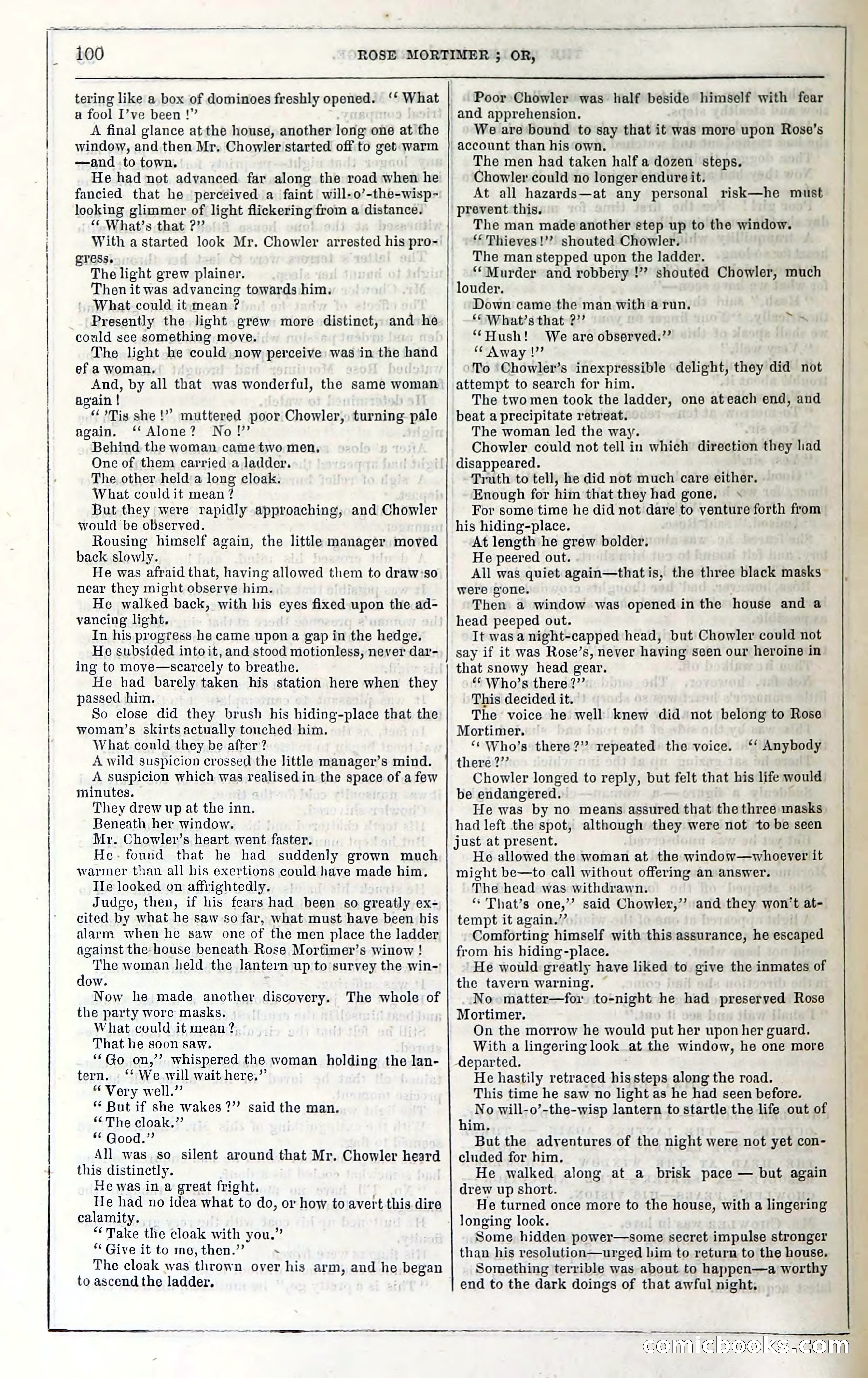 Rose Mortimer; Or, The Ballet-Girl's Revenge — page 106: Penny Dreadfuls, 1865