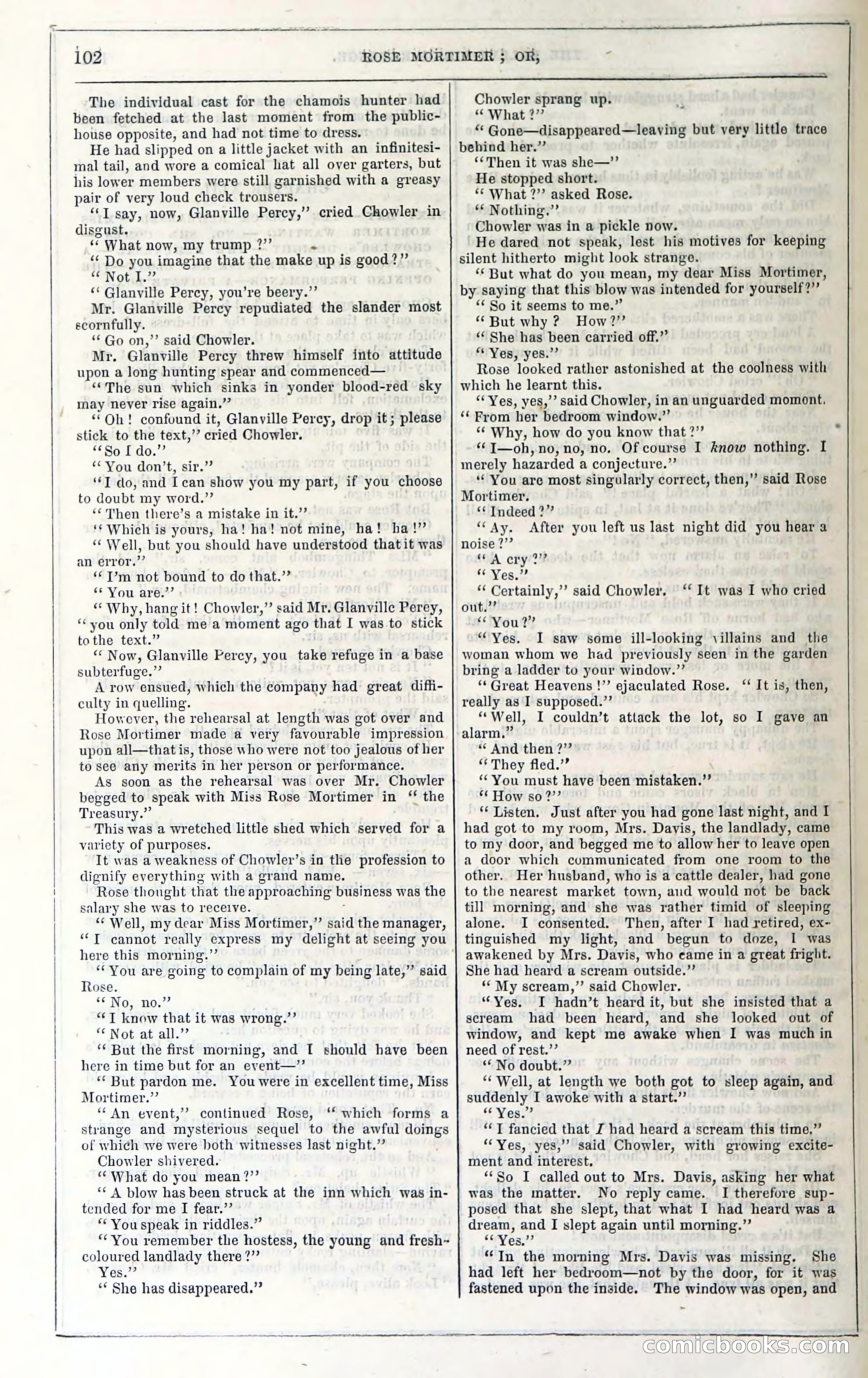 Rose Mortimer; Or, The Ballet-Girl's Revenge — page 108: Penny Dreadfuls, 1865