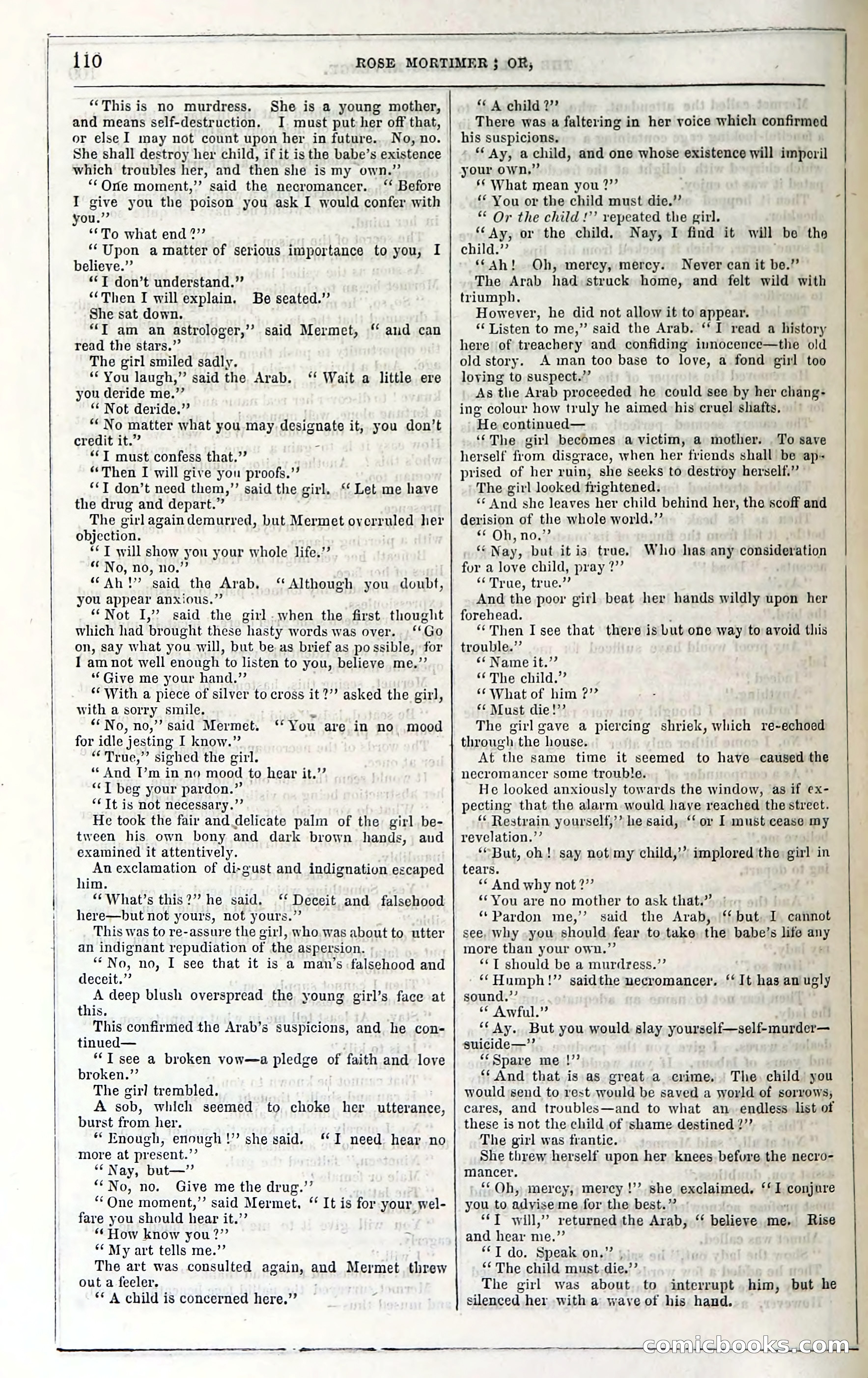 Rose Mortimer; Or, The Ballet-Girl's Revenge — page 116: Penny Dreadfuls, 1865