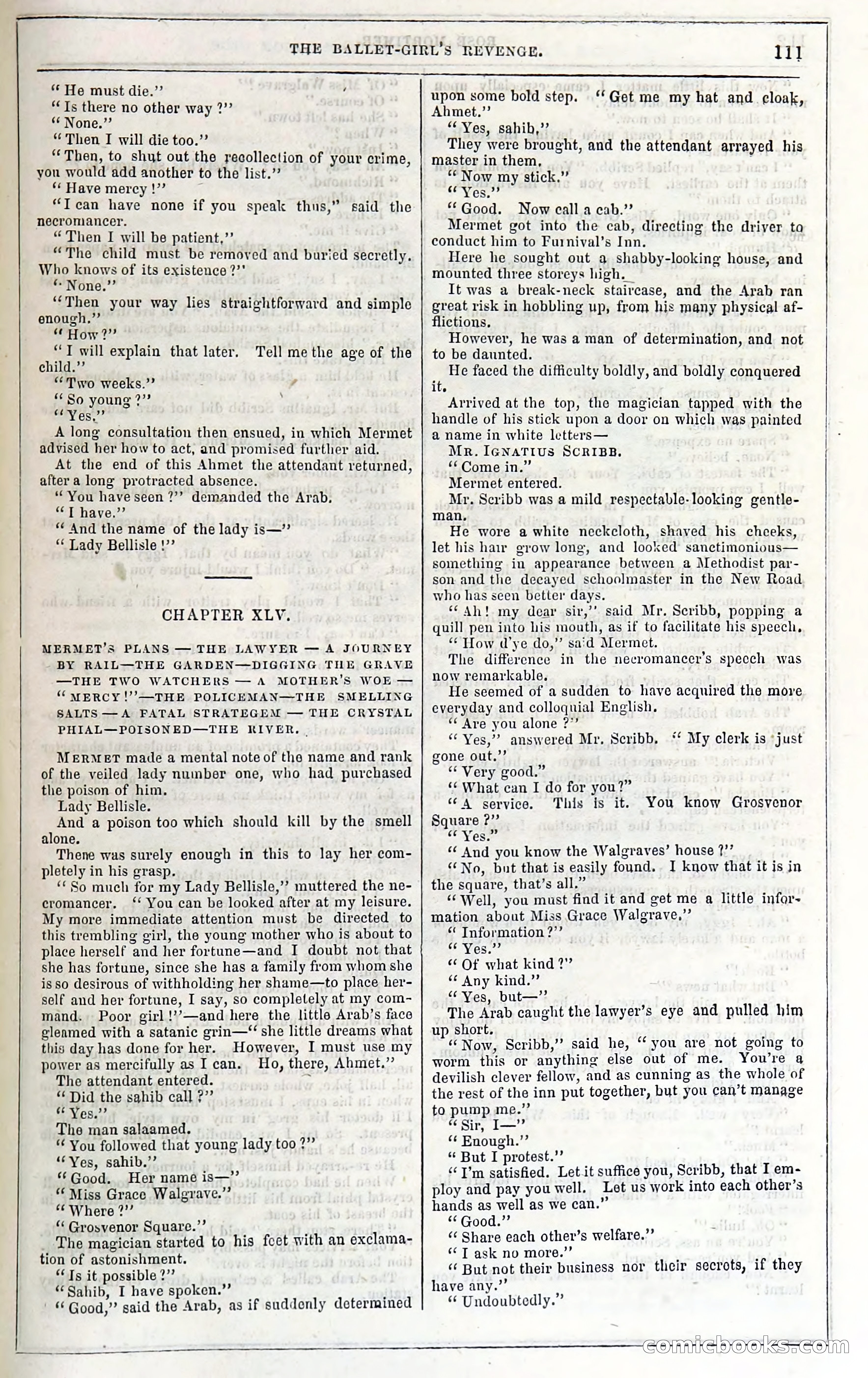 Rose Mortimer; Or, The Ballet-Girl's Revenge — page 117: Penny Dreadfuls, 1865