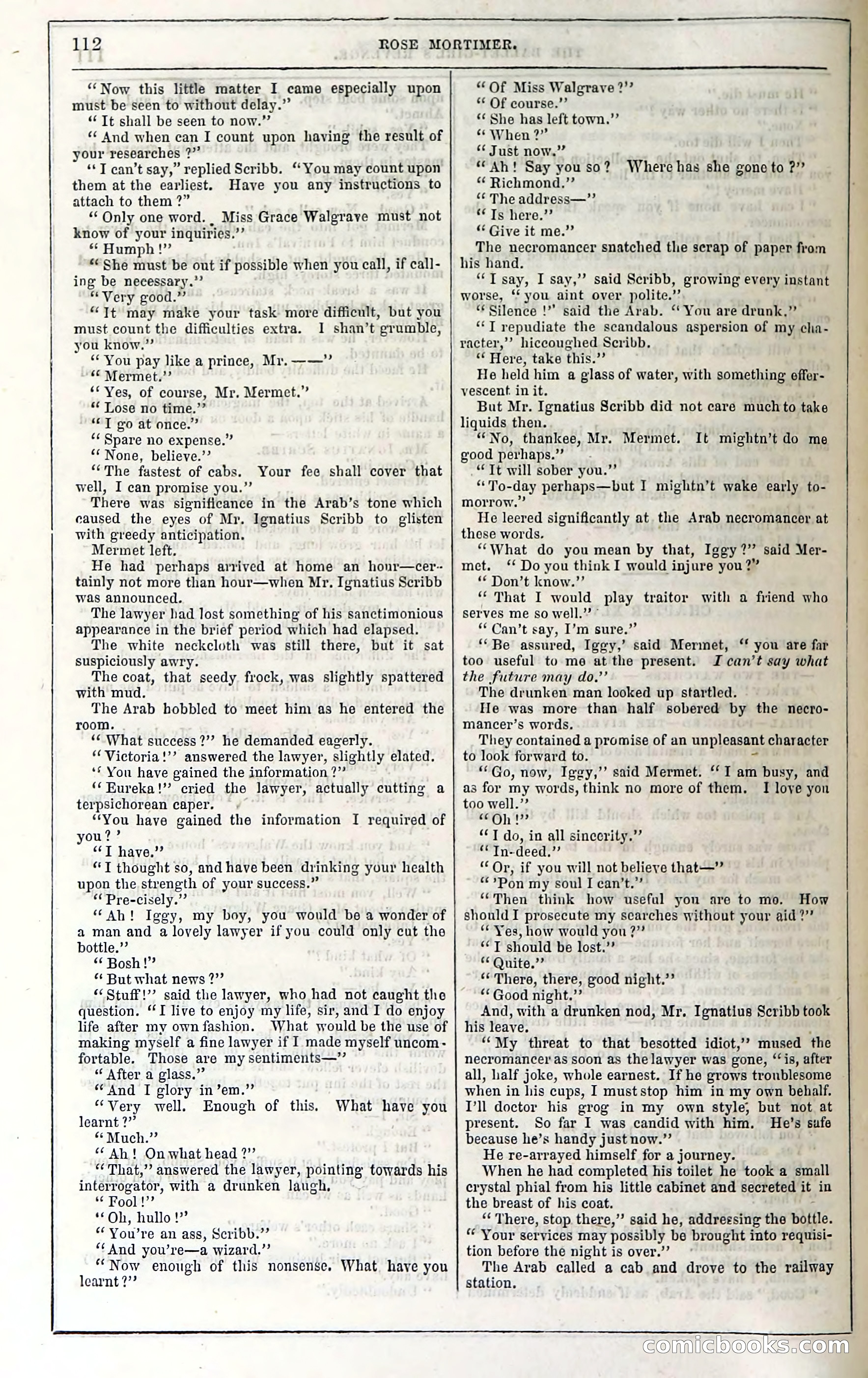Rose Mortimer; Or, The Ballet-Girl's Revenge — page 118: Penny Dreadfuls, 1865