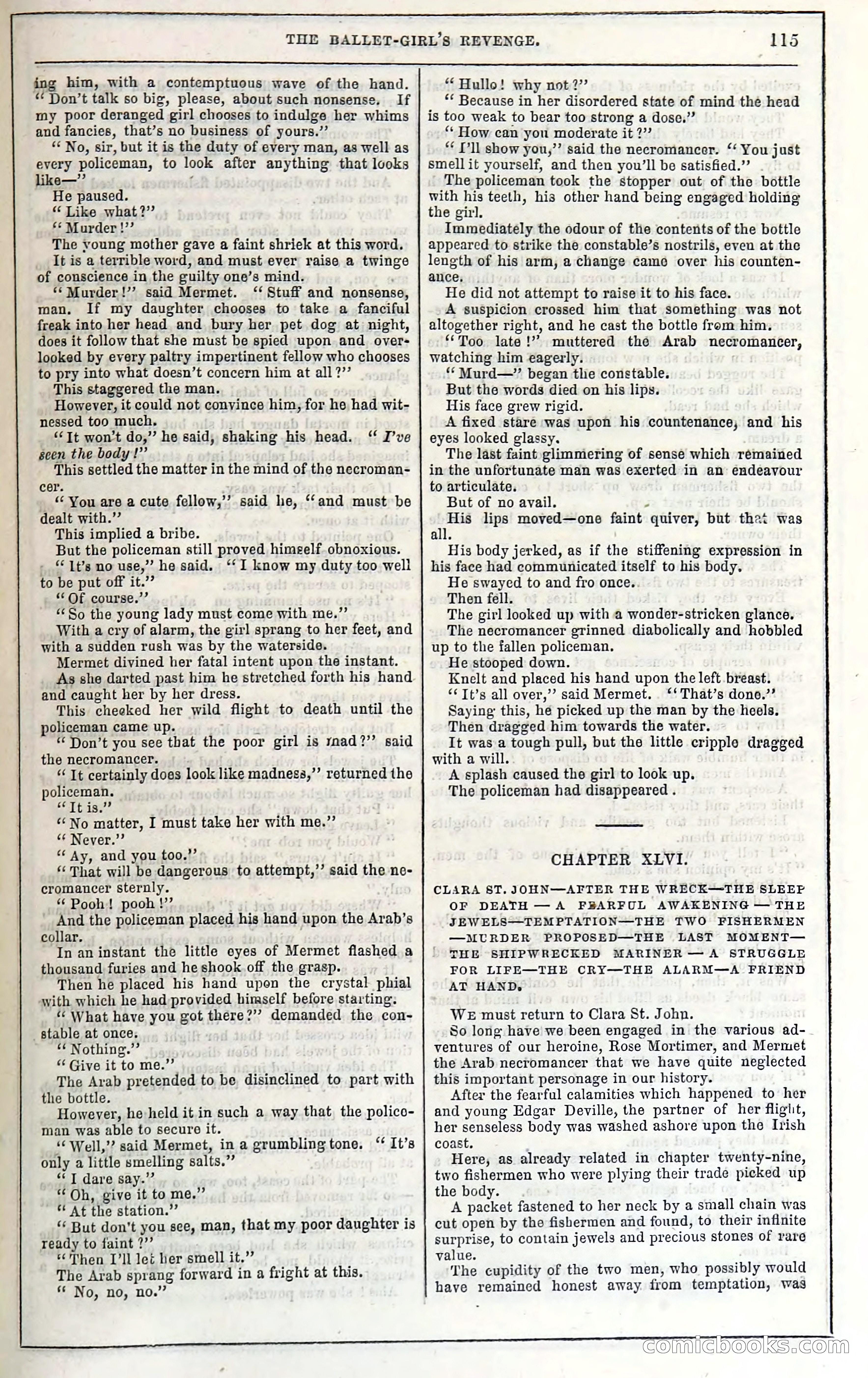Rose Mortimer; Or, The Ballet-Girl's Revenge — page 121: Penny Dreadfuls, 1865