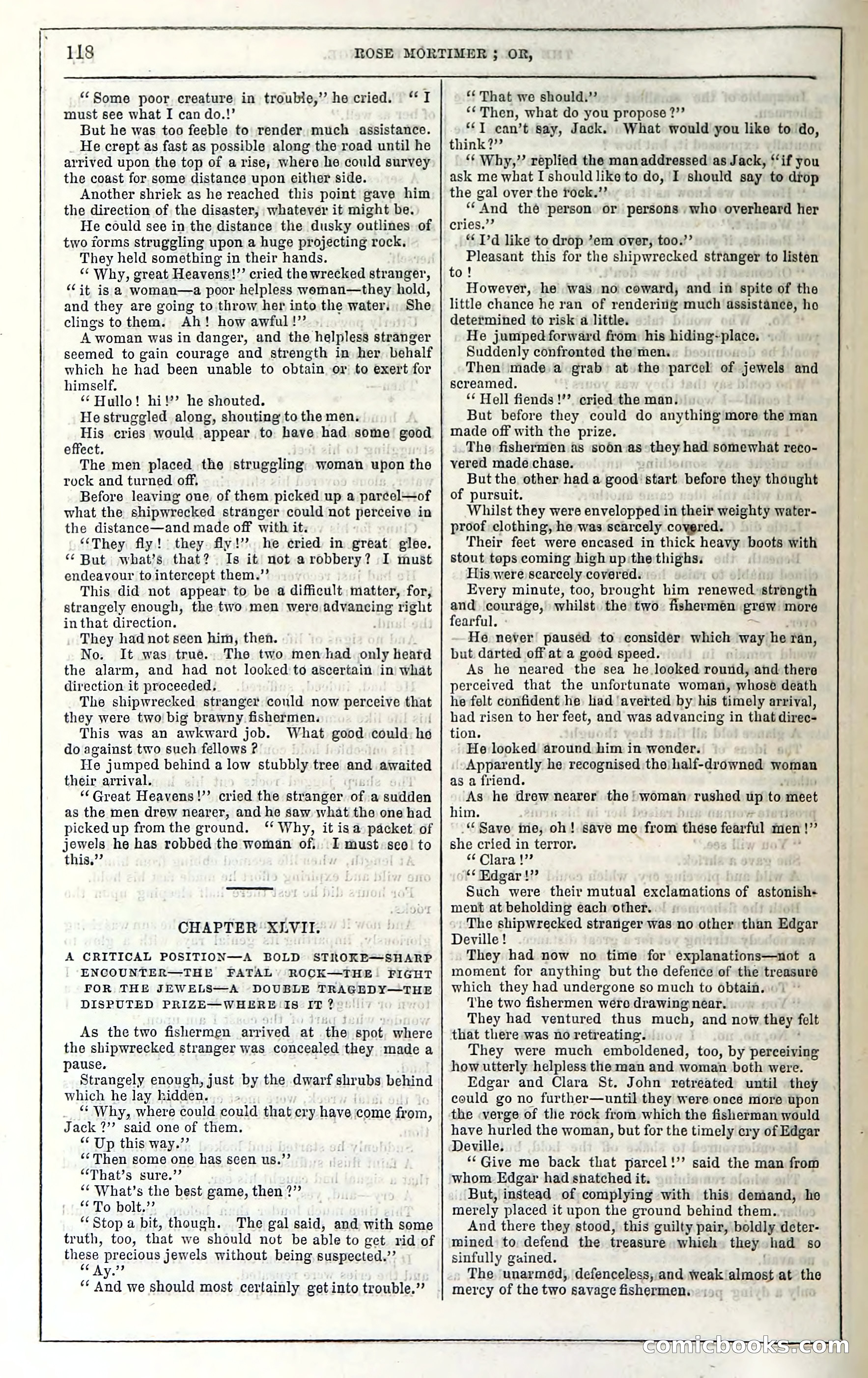 Rose Mortimer; Or, The Ballet-Girl's Revenge — page 124: Penny Dreadfuls, 1865