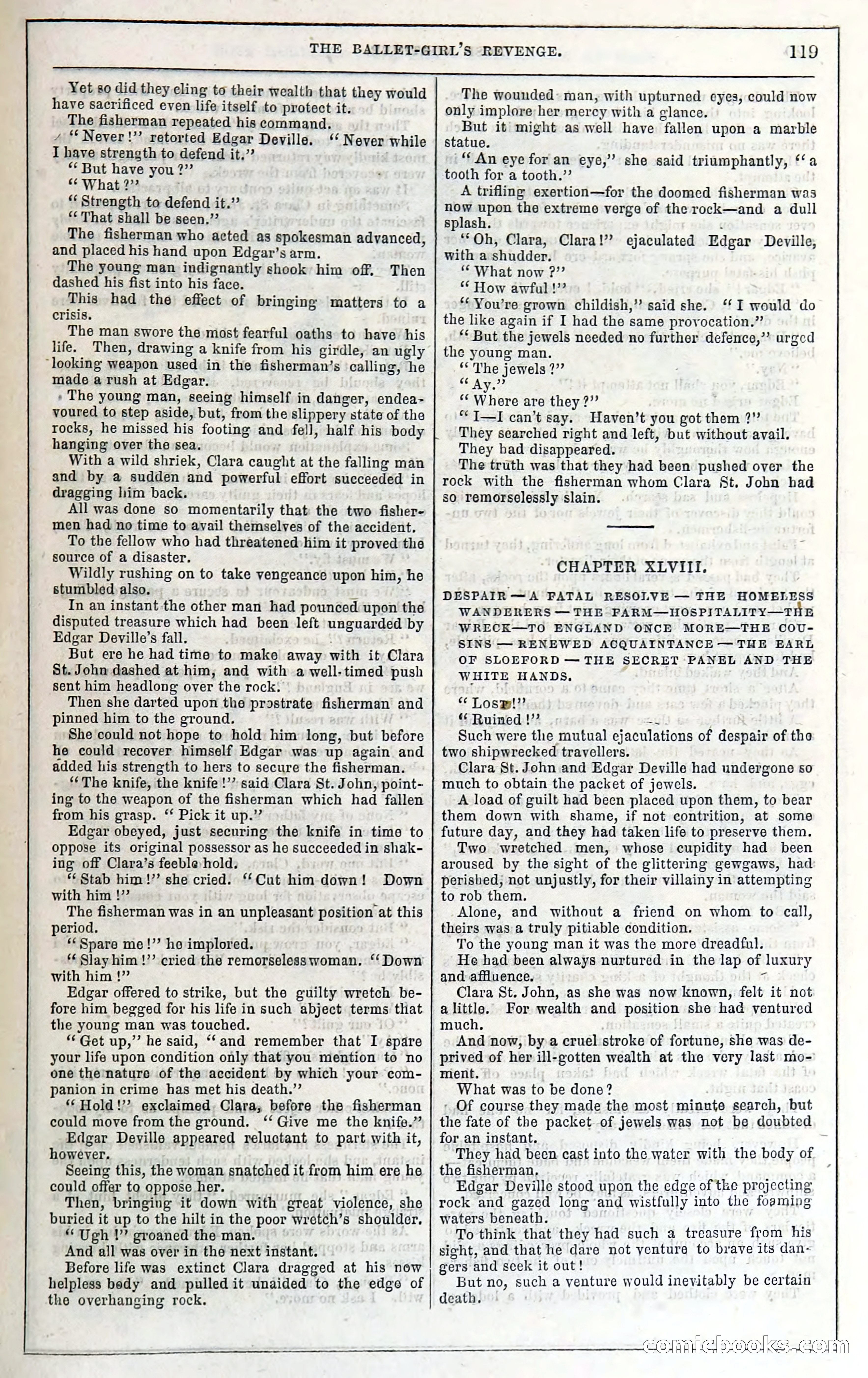 Rose Mortimer; Or, The Ballet-Girl's Revenge — page 125: Penny Dreadfuls, 1865