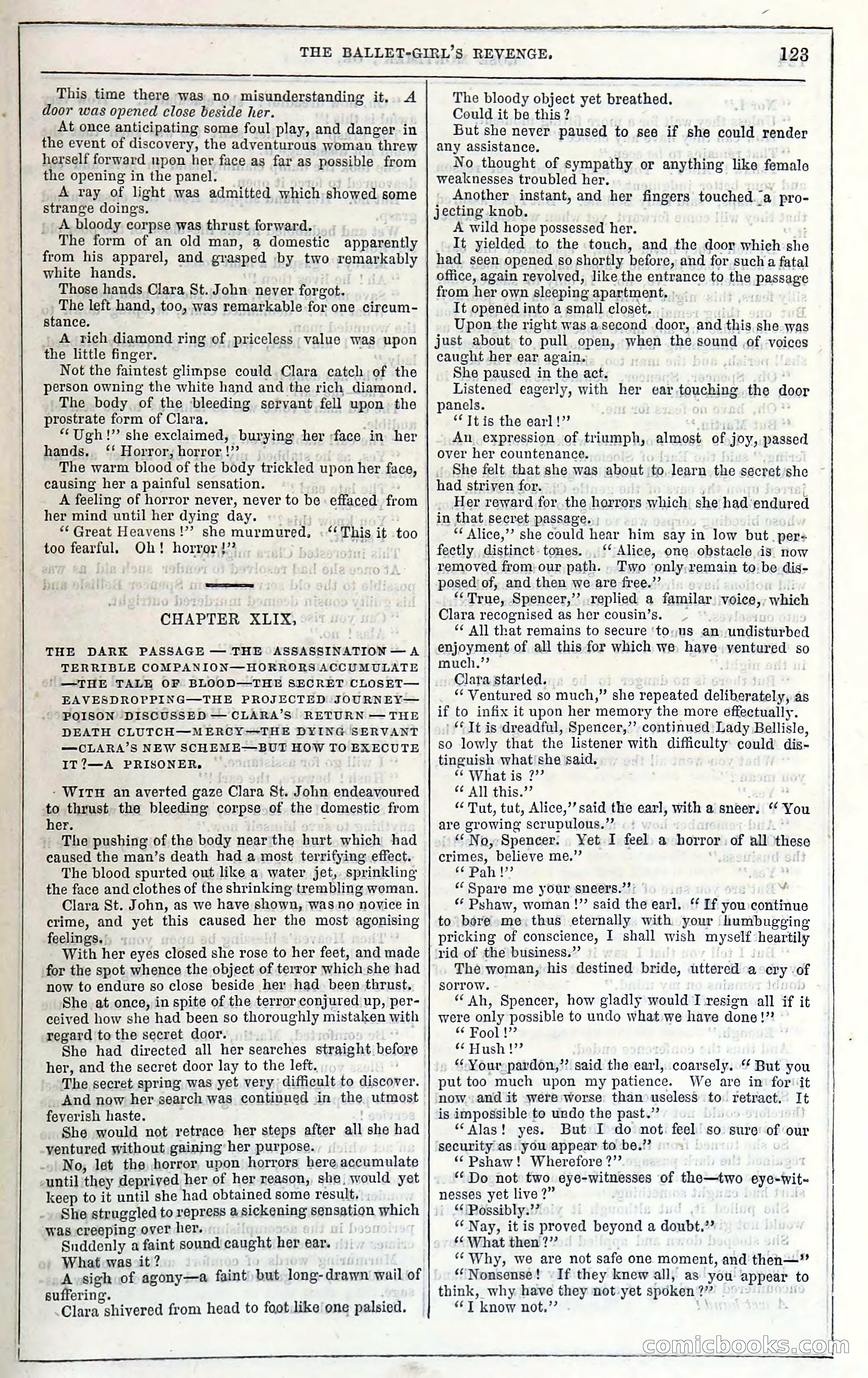 Rose Mortimer; Or, The Ballet-Girl's Revenge — page 129: Penny Dreadfuls, 1865