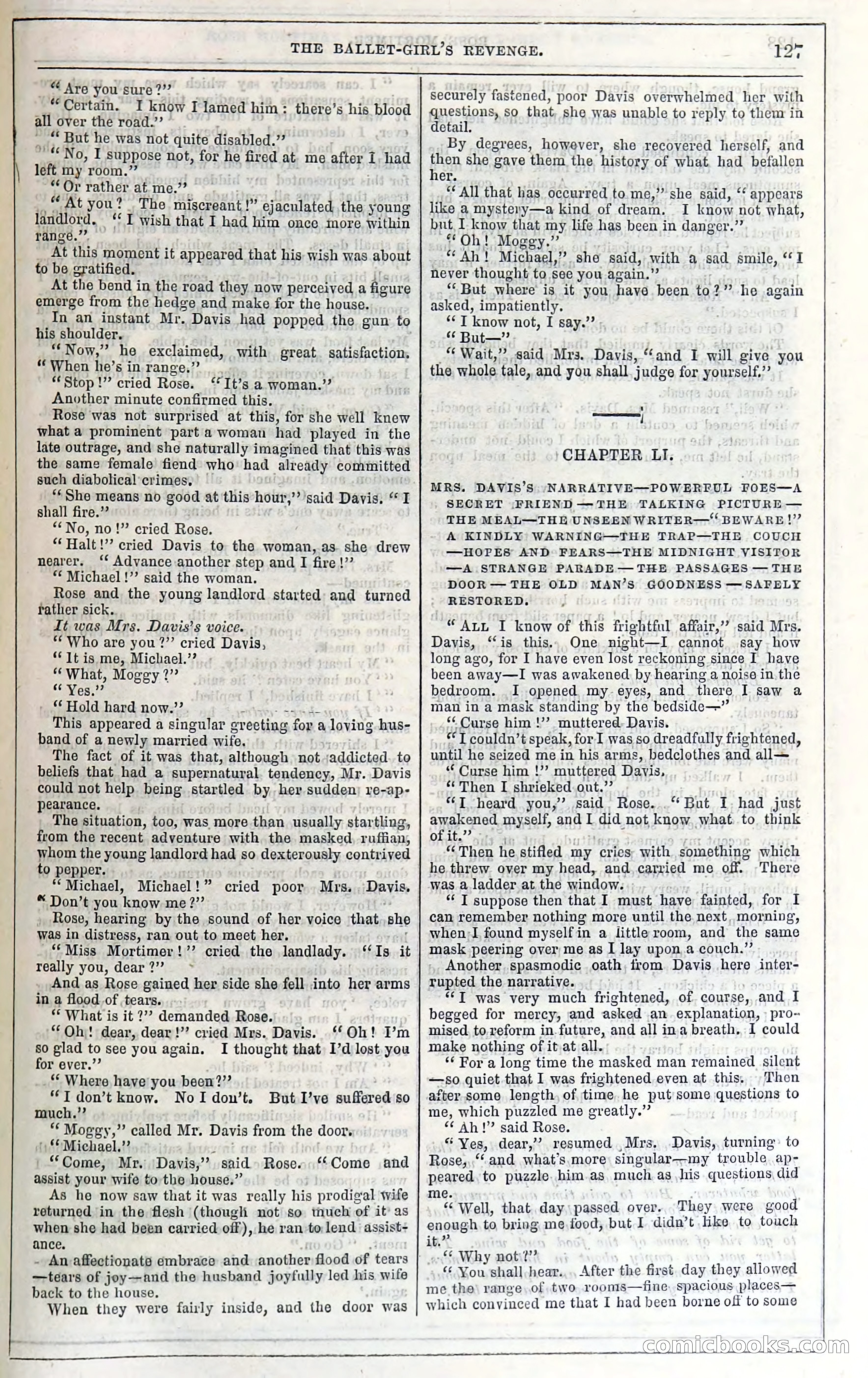 Rose Mortimer; Or, The Ballet-Girl's Revenge — page 133: Penny Dreadfuls, 1865