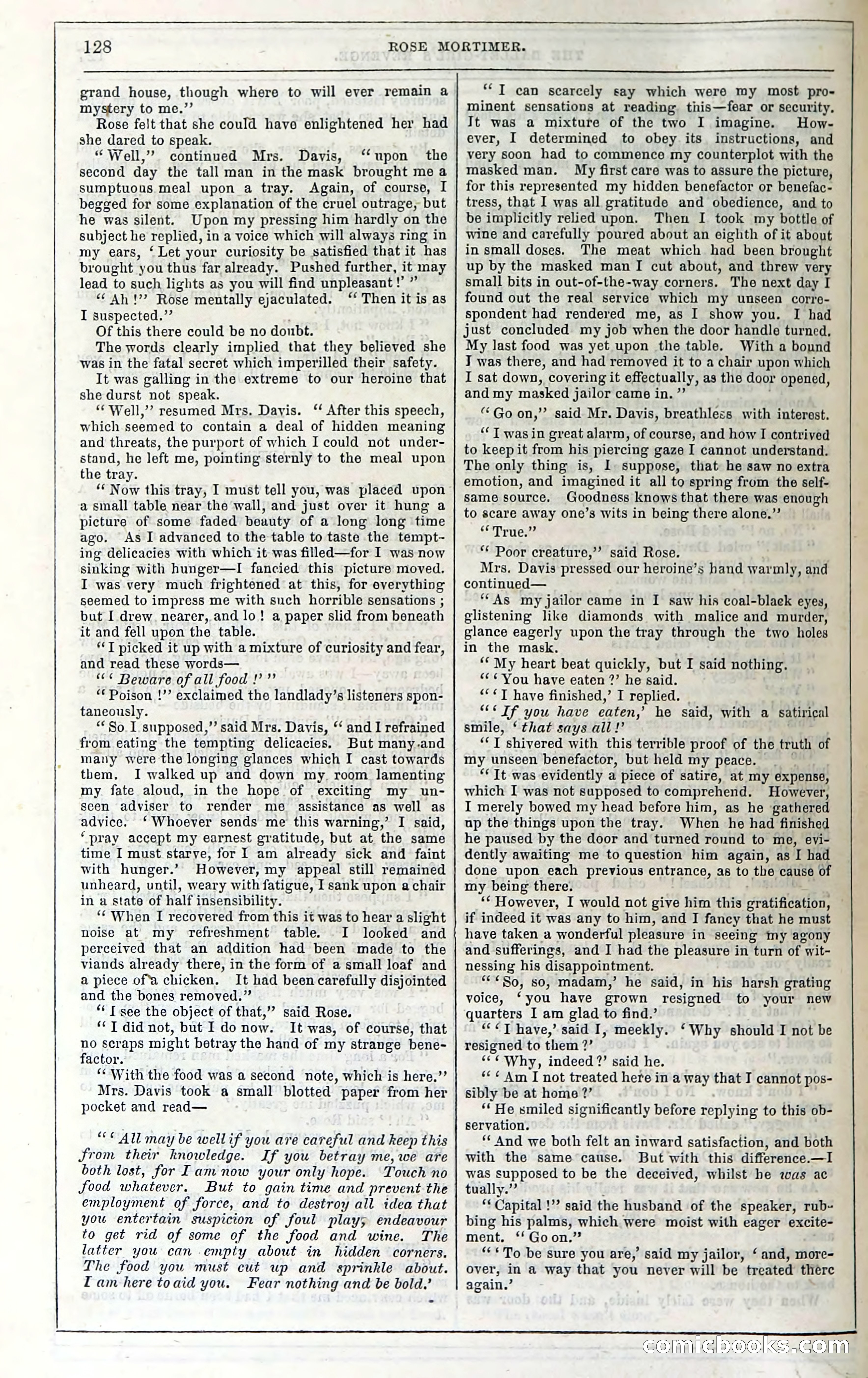 Rose Mortimer; Or, The Ballet-Girl's Revenge — page 134: Penny Dreadfuls, 1865