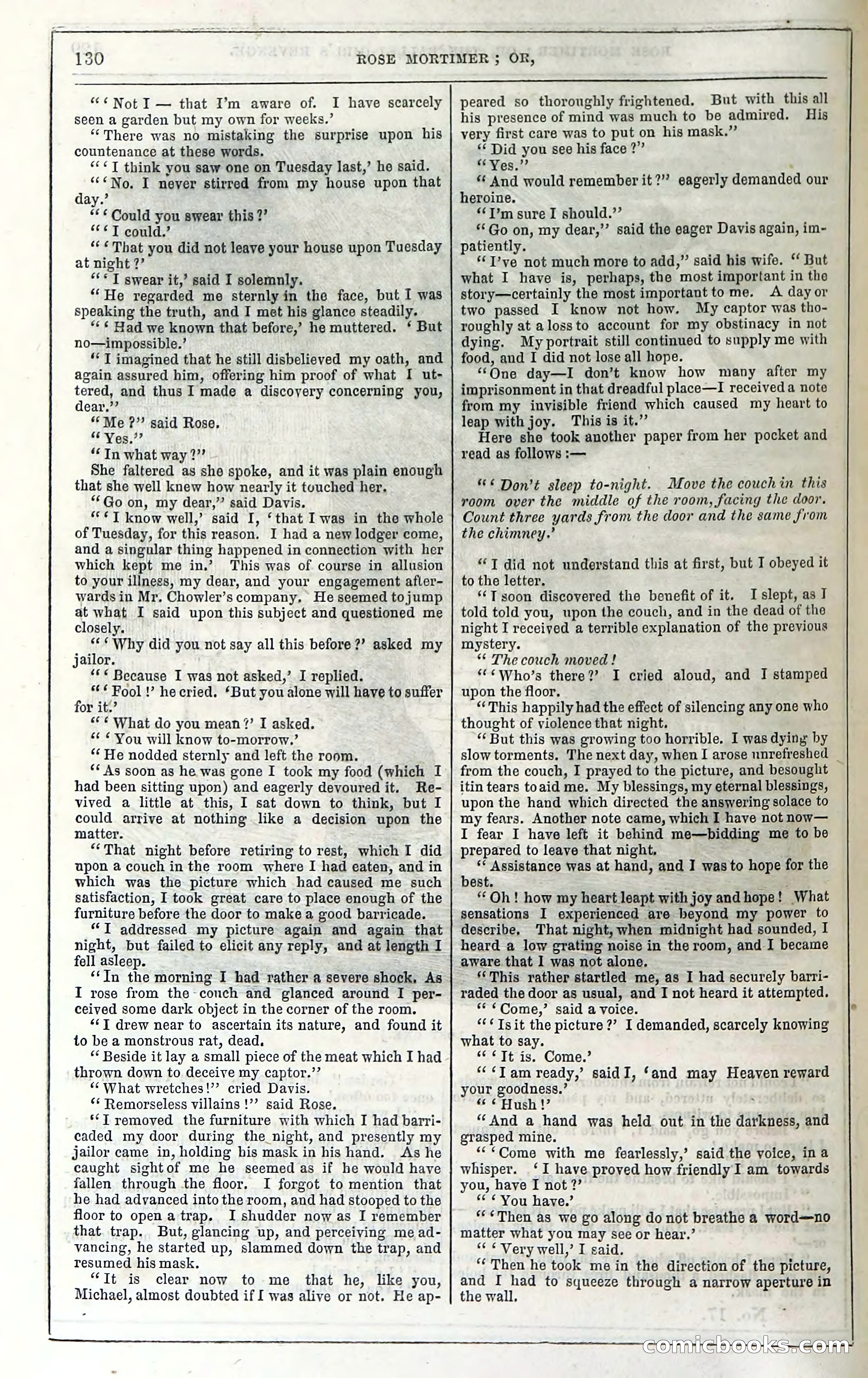 Rose Mortimer; Or, The Ballet-Girl's Revenge — page 136: Penny Dreadfuls, 1865