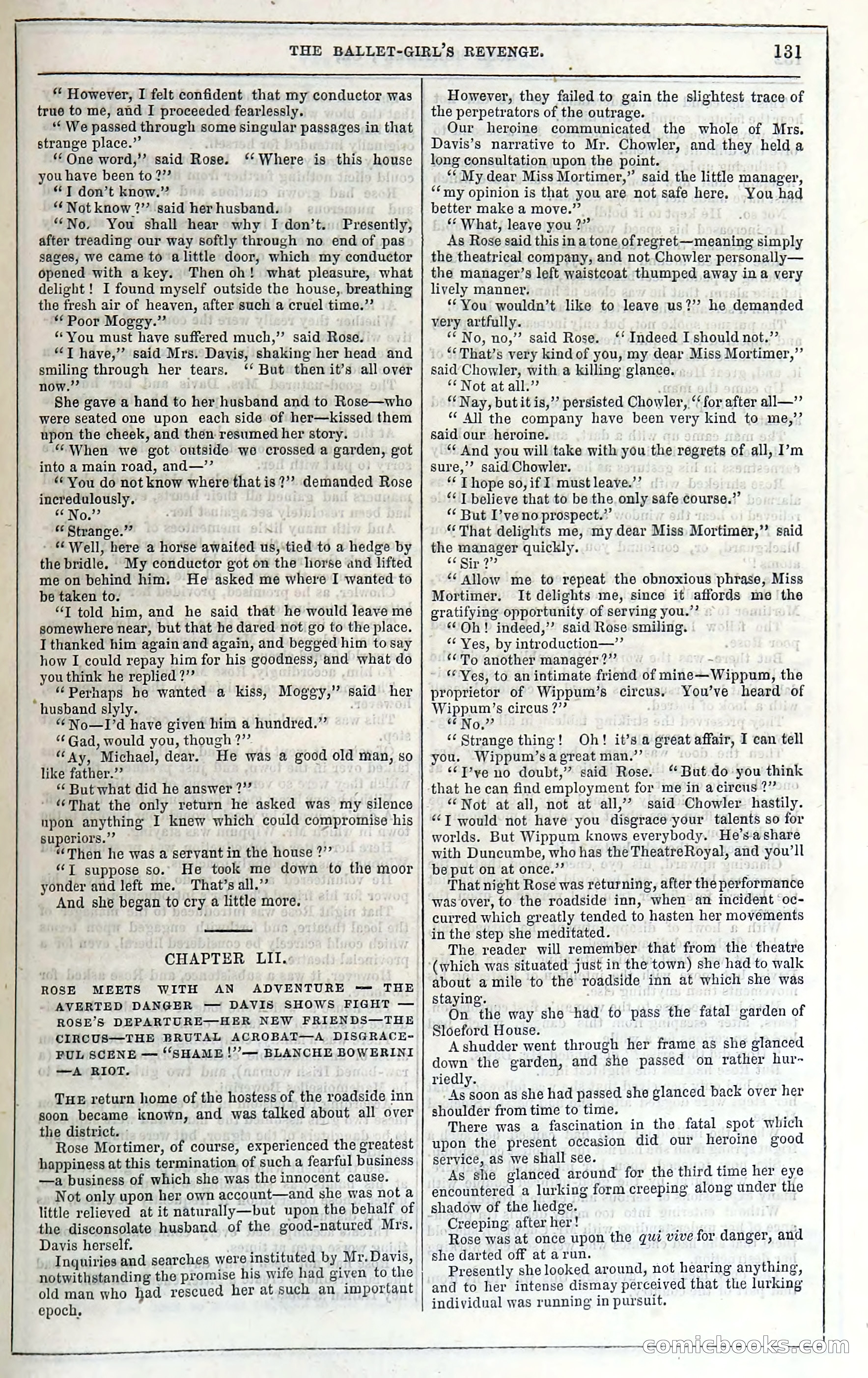 Rose Mortimer; Or, The Ballet-Girl's Revenge — page 137: Penny Dreadfuls, 1865