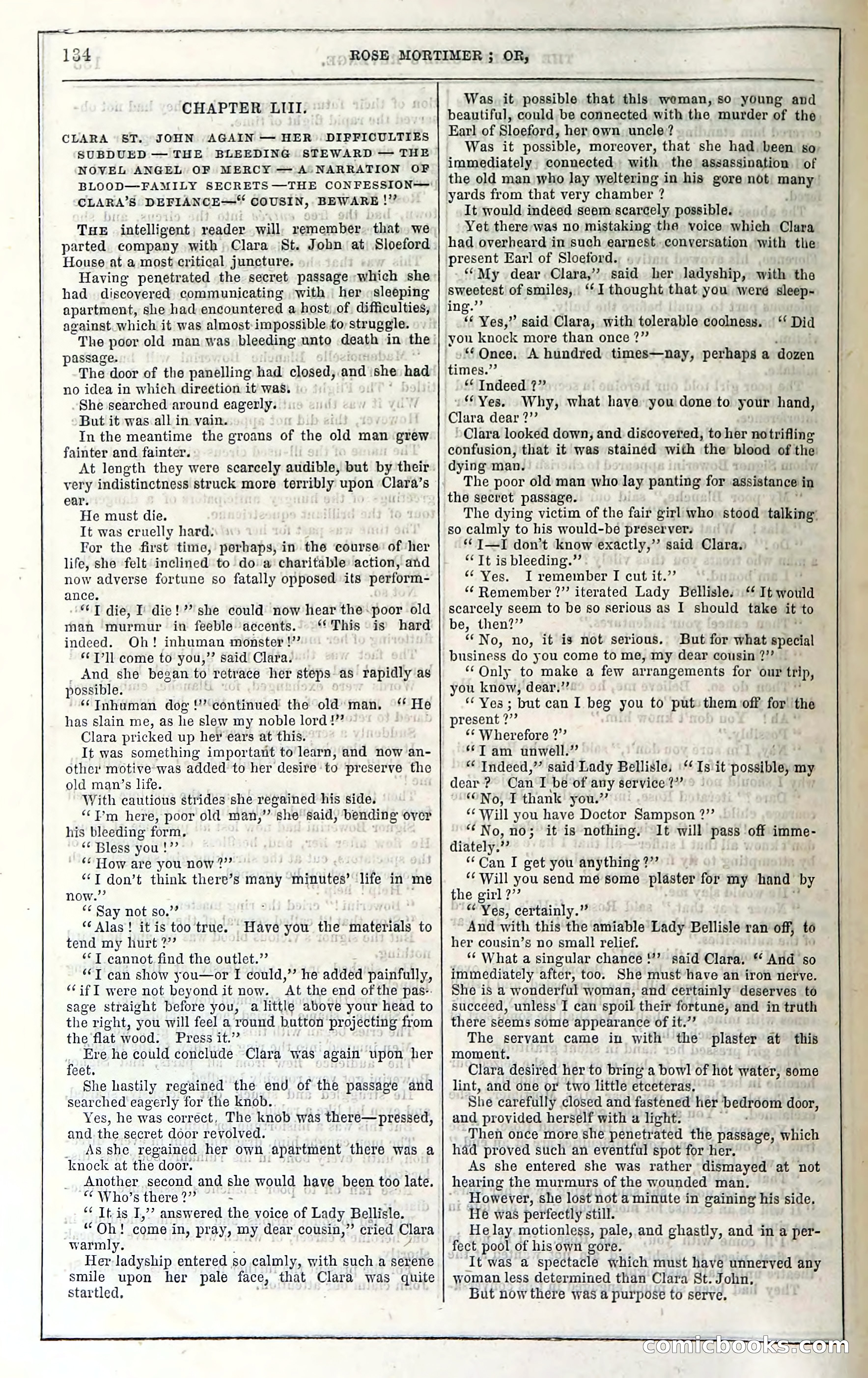 Rose Mortimer; Or, The Ballet-Girl's Revenge — page 140: Penny Dreadfuls, 1865