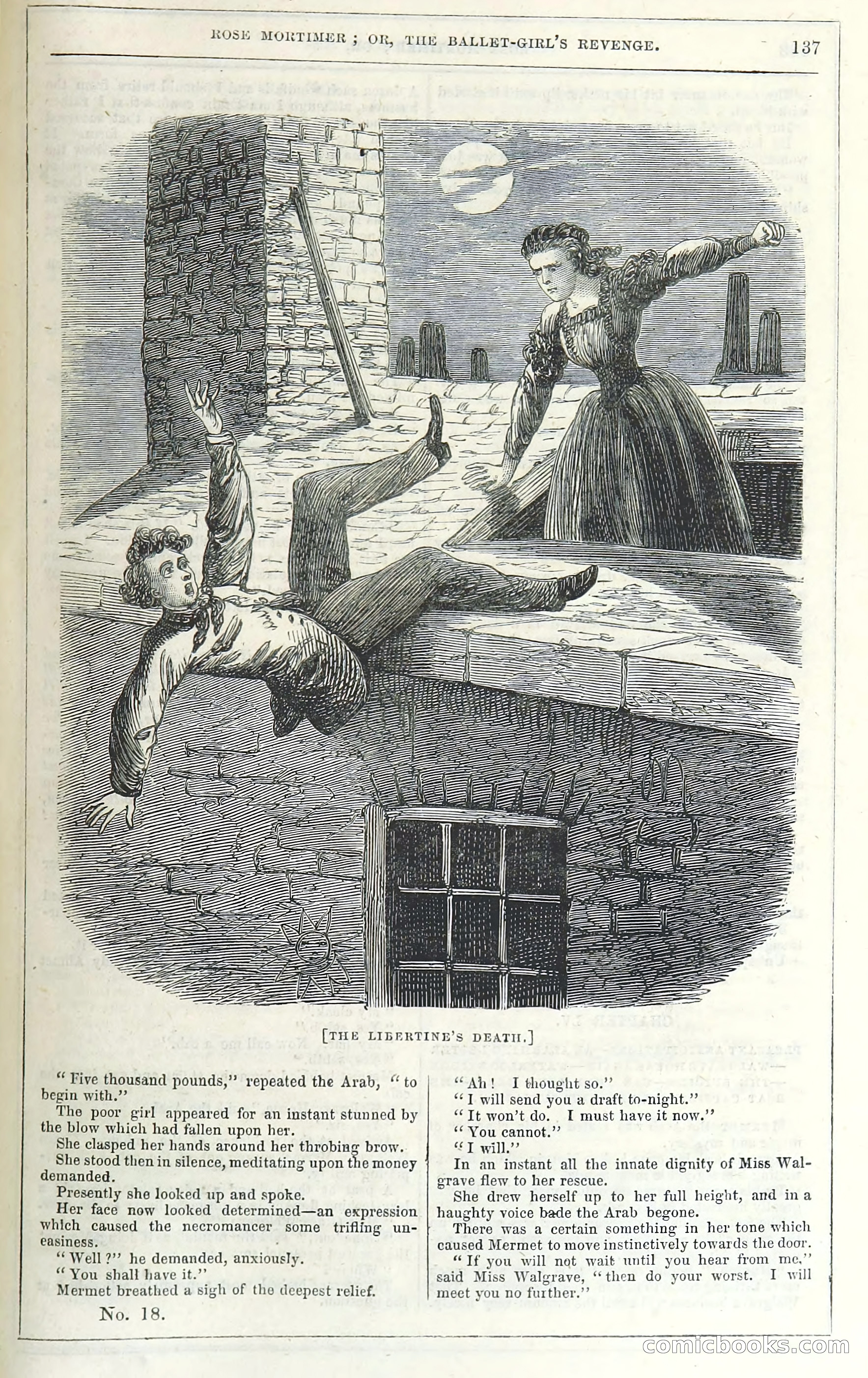 Rose Mortimer; Or, The Ballet-Girl's Revenge — page 143: Penny Dreadfuls, 1865
