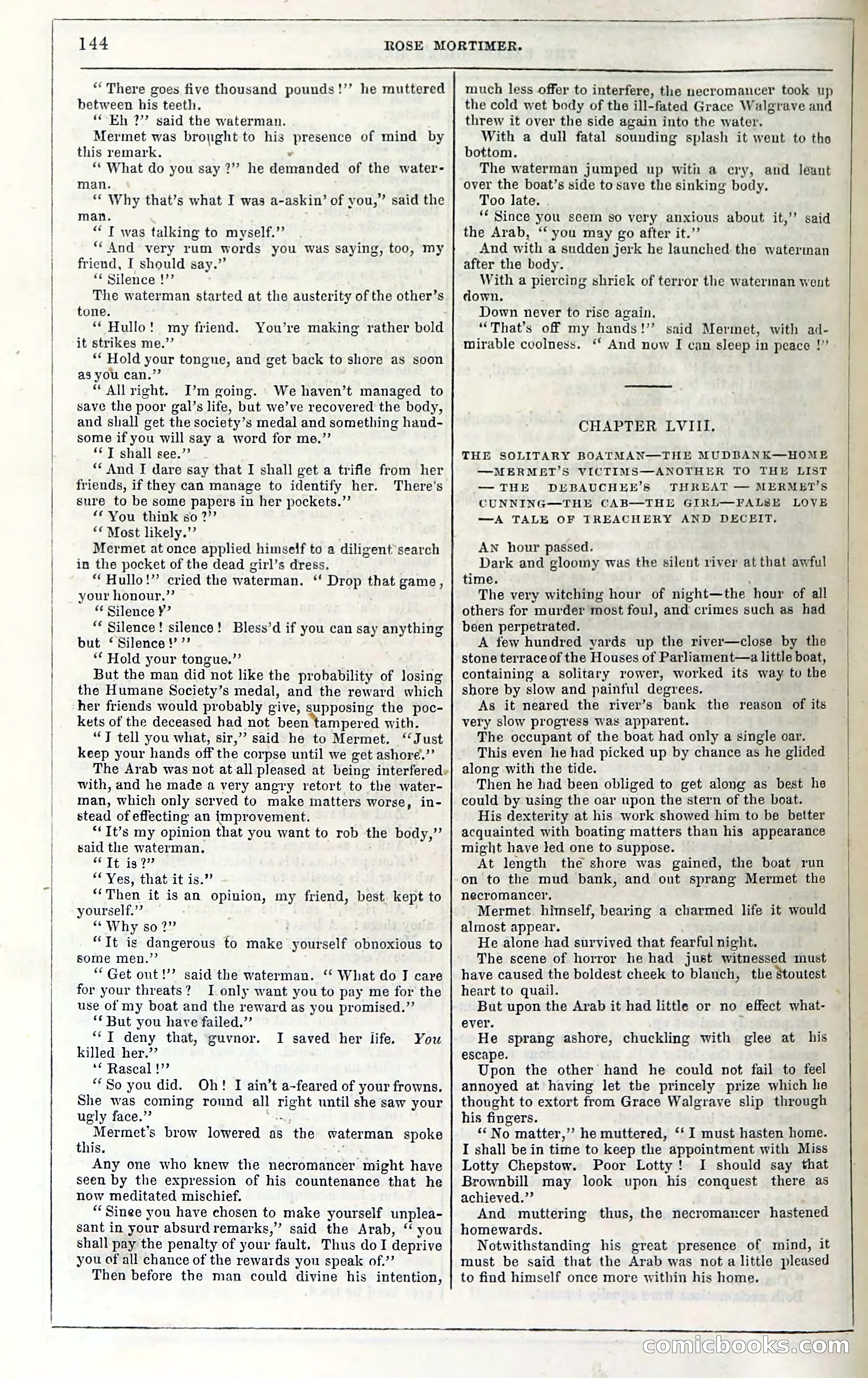 Rose Mortimer; Or, The Ballet-Girl's Revenge — page 150: Penny Dreadfuls, 1865