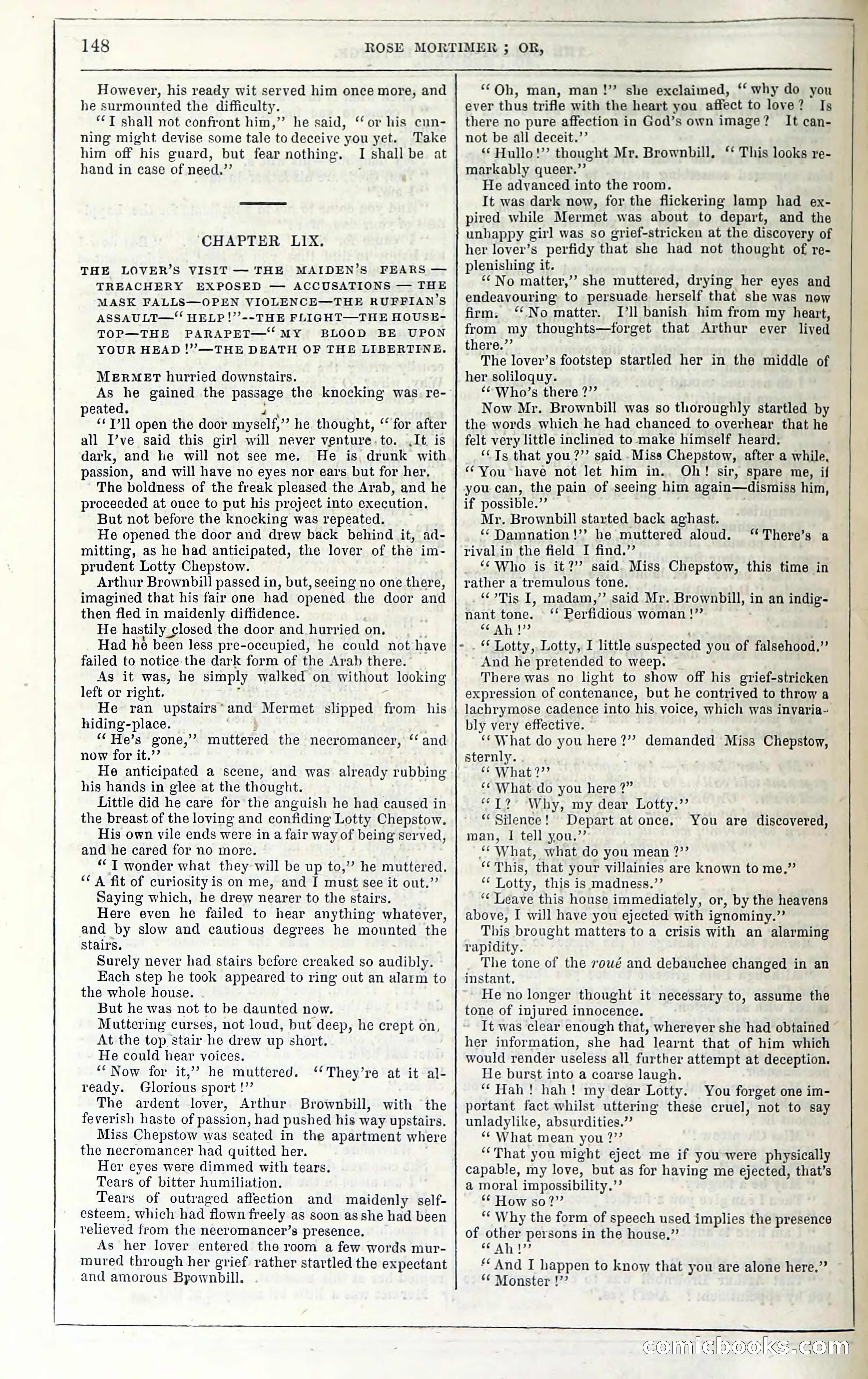 Rose Mortimer; Or, The Ballet-Girl's Revenge — page 154: Penny Dreadfuls, 1865
