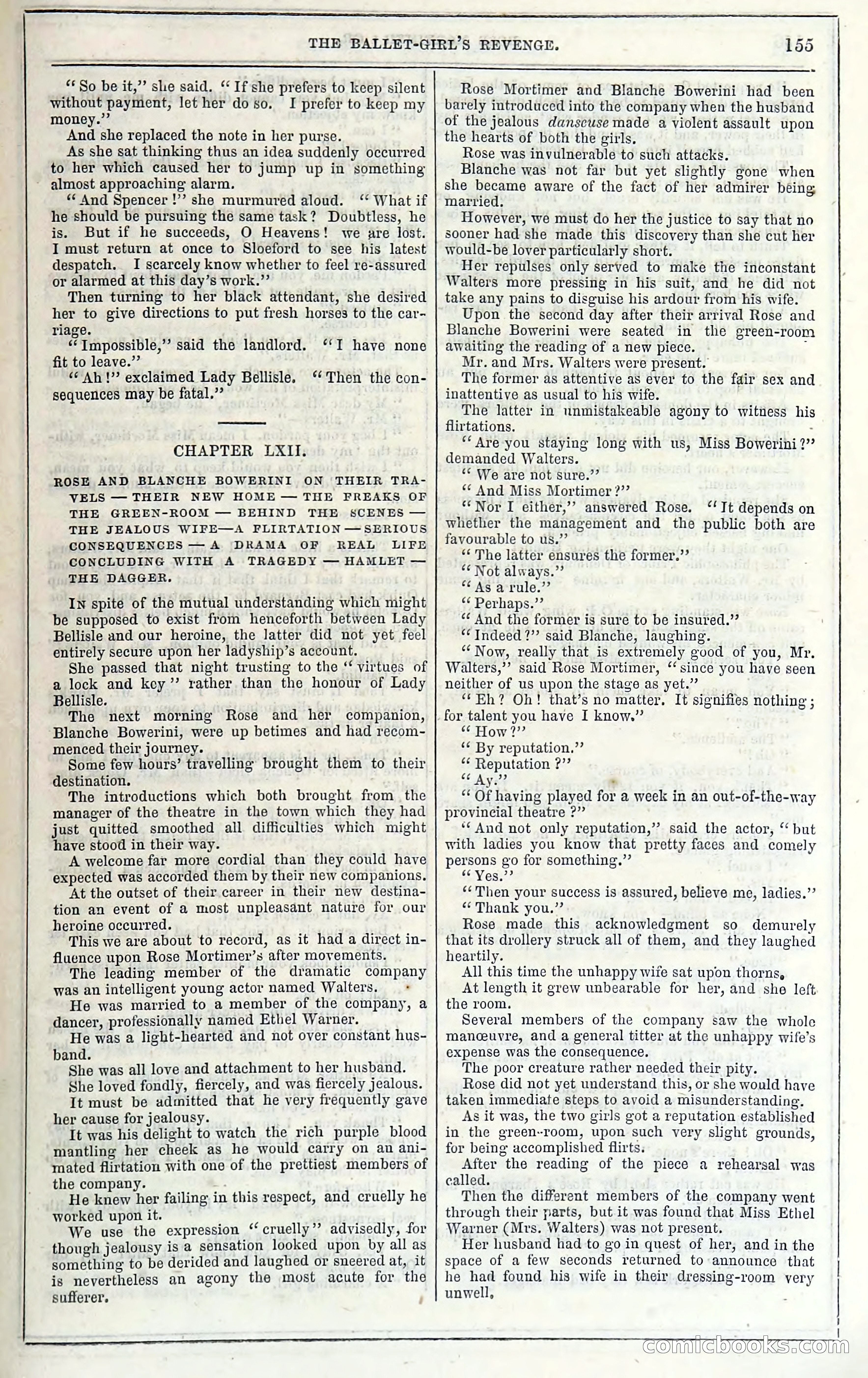 Rose Mortimer; Or, The Ballet-Girl's Revenge — page 161: Penny Dreadfuls, 1865