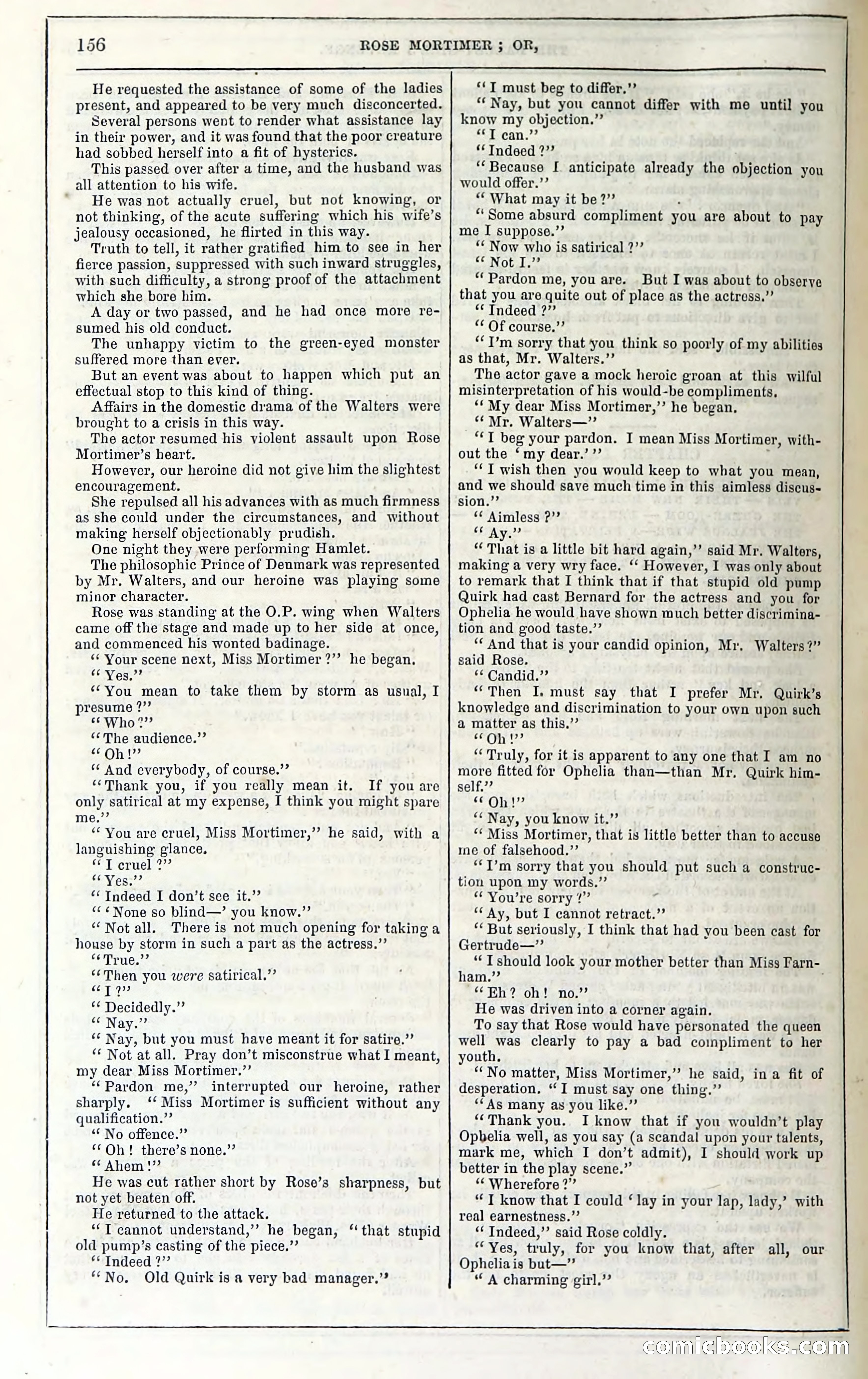 Rose Mortimer; Or, The Ballet-Girl's Revenge — page 162: Penny Dreadfuls, 1865