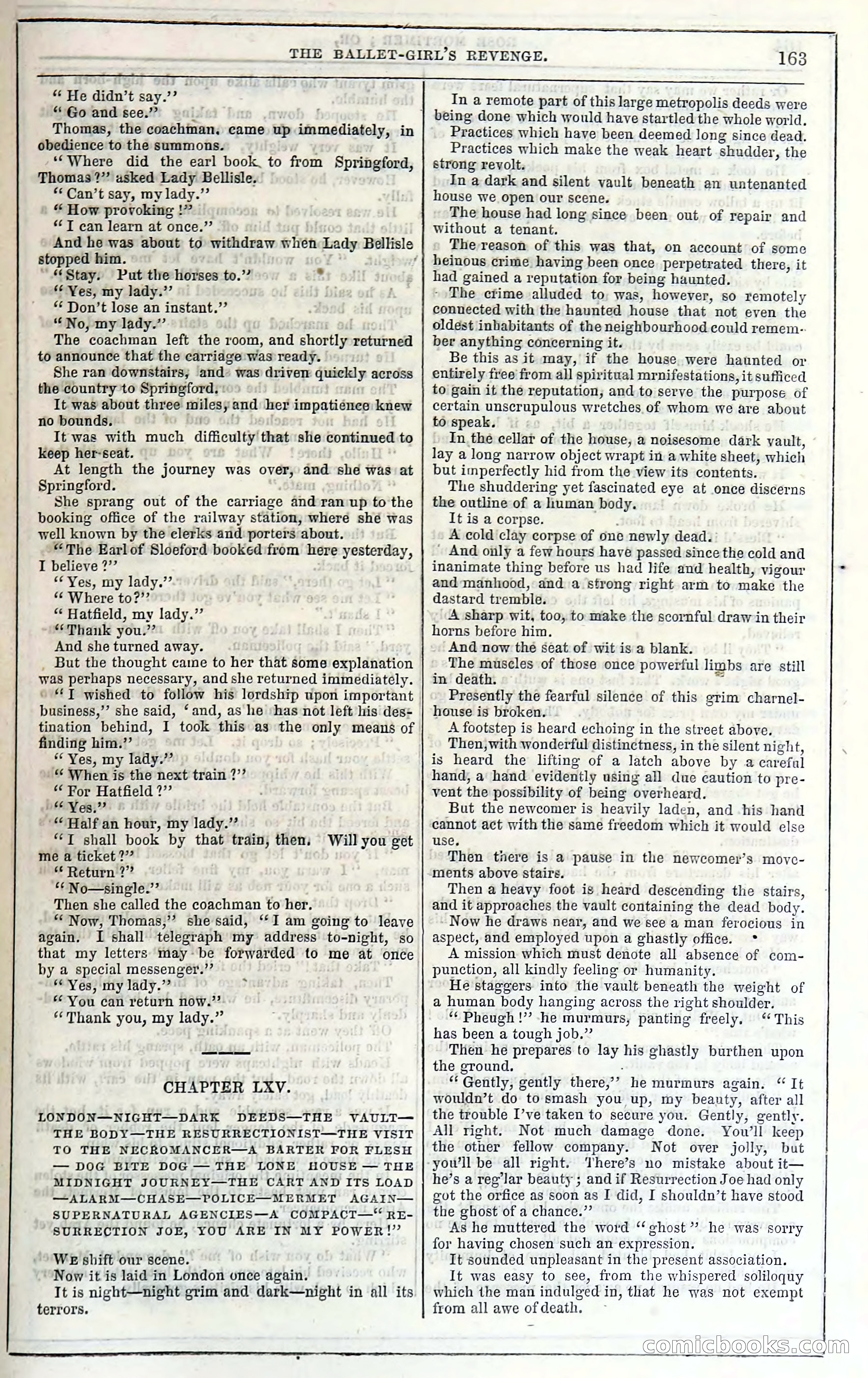 Rose Mortimer; Or, The Ballet-Girl's Revenge — page 169: Penny Dreadfuls, 1865