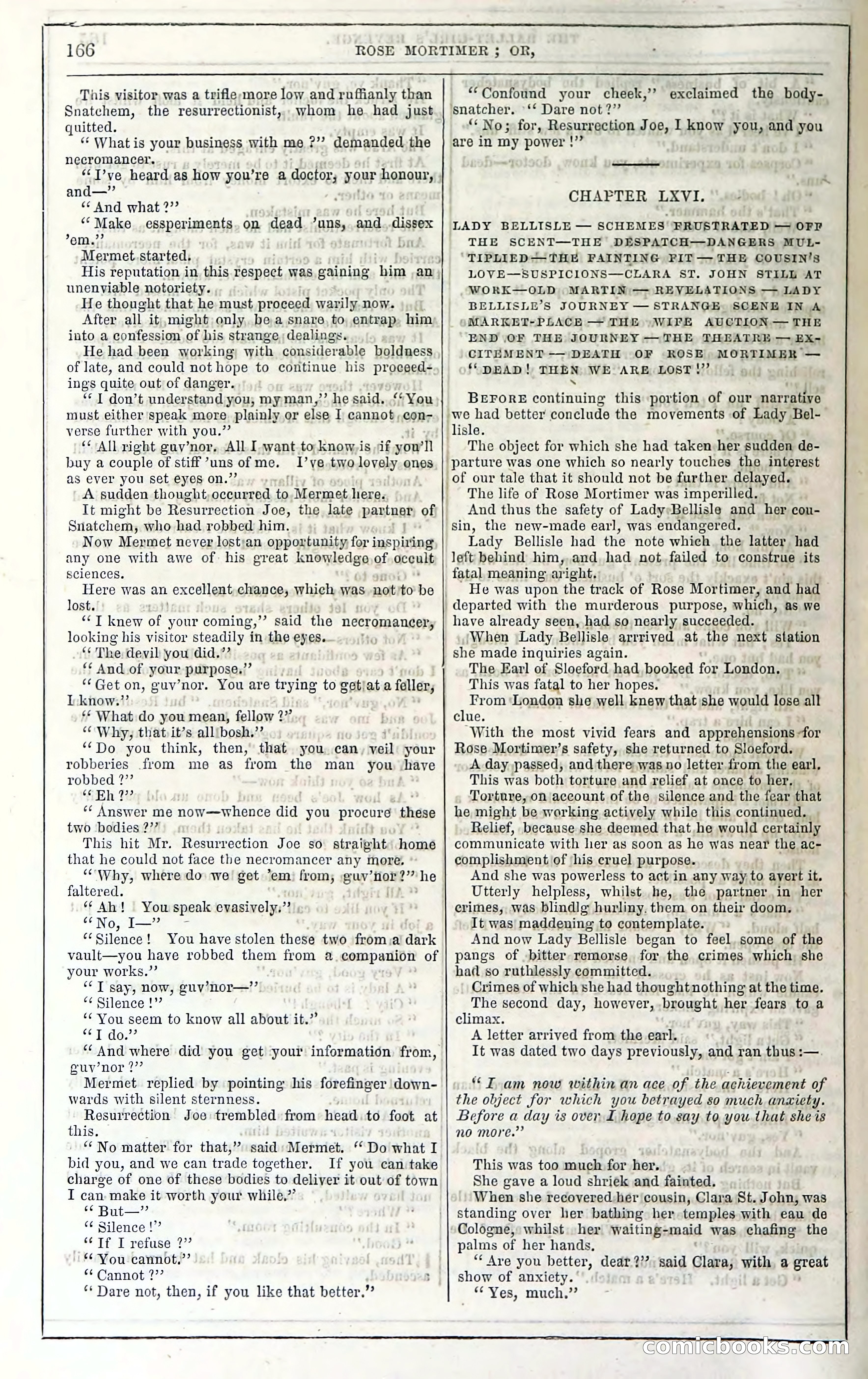 Rose Mortimer; Or, The Ballet-Girl's Revenge — page 172: Penny Dreadfuls, 1865