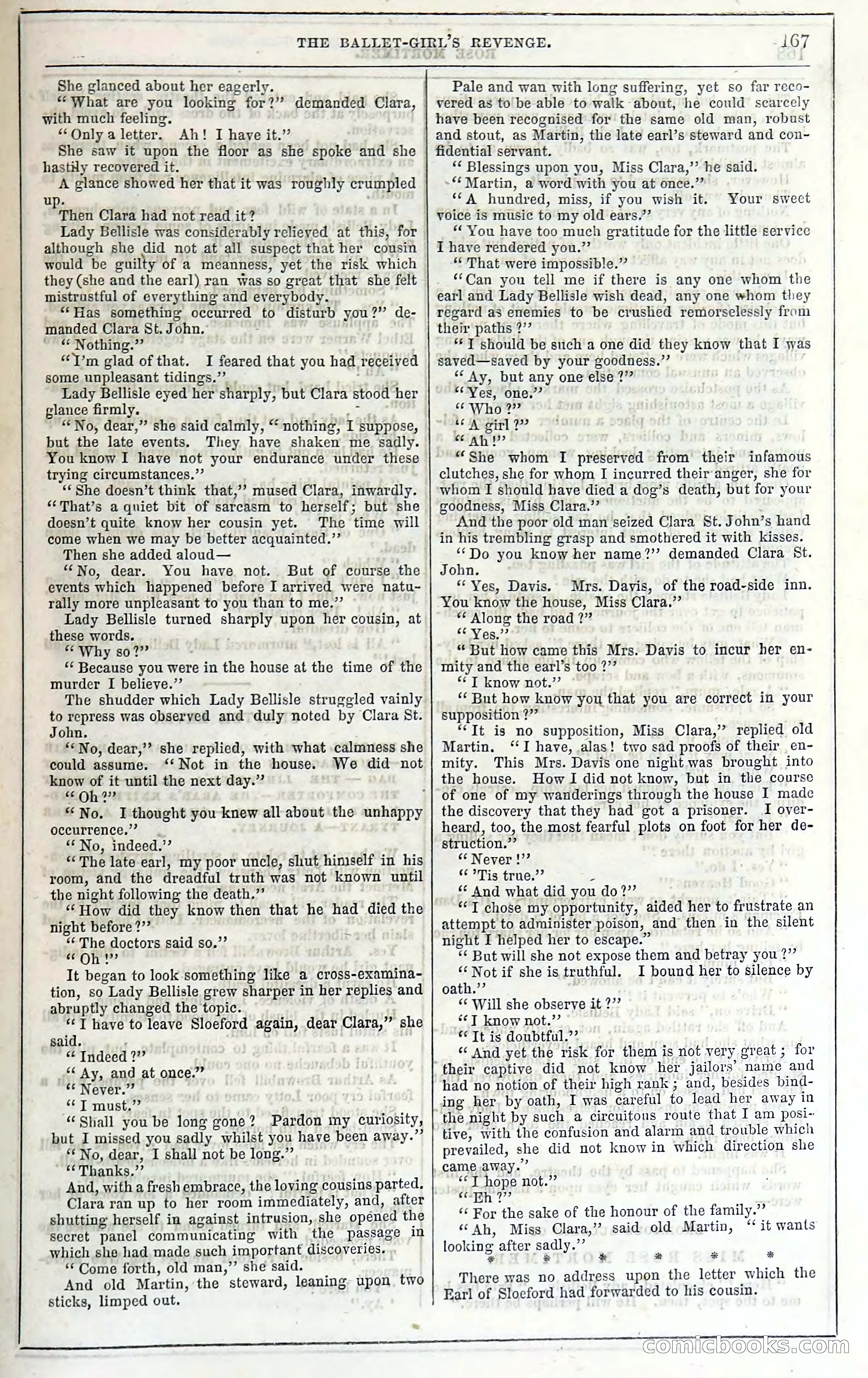 Rose Mortimer; Or, The Ballet-Girl's Revenge — page 173: Penny Dreadfuls, 1865