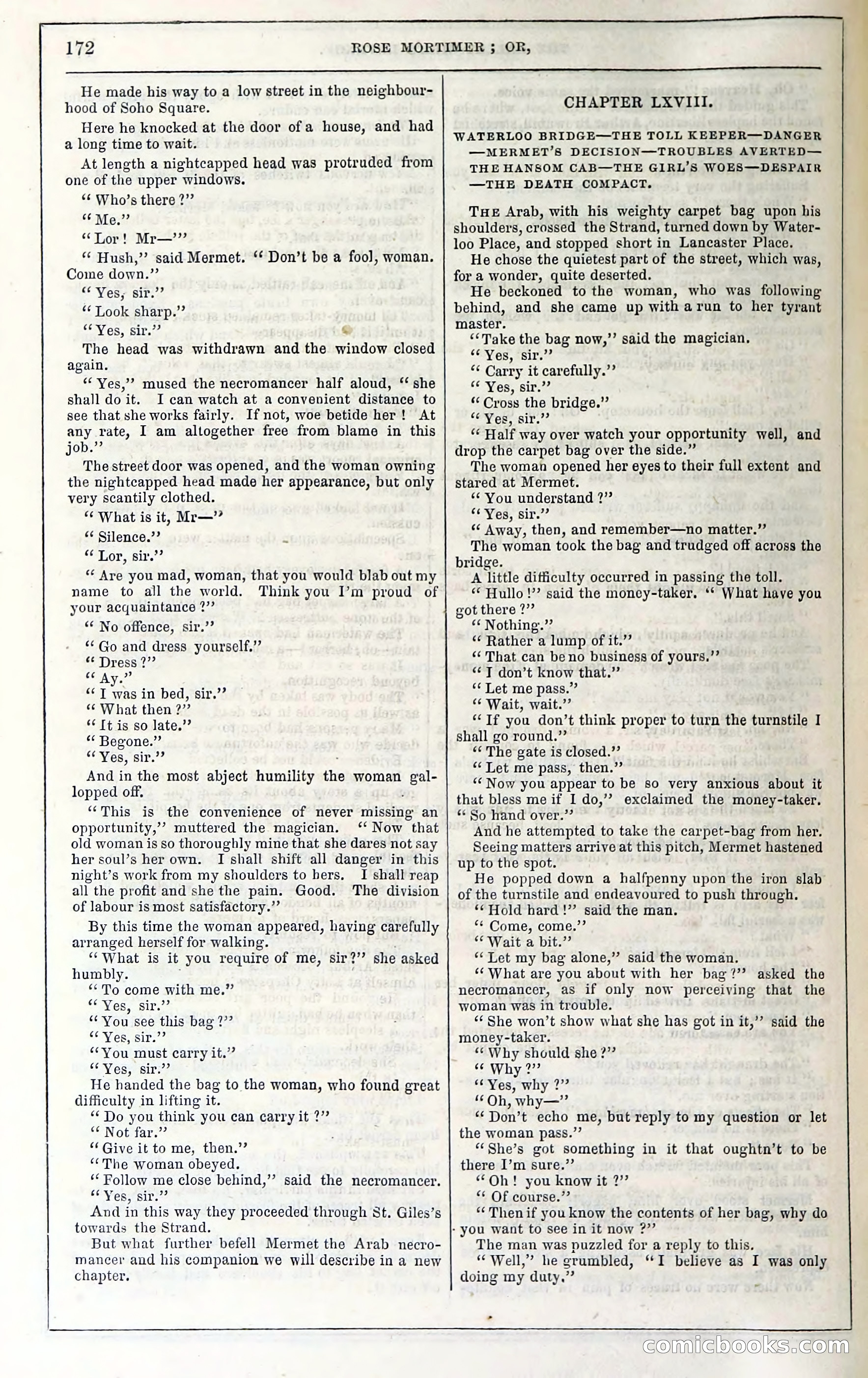 Rose Mortimer; Or, The Ballet-Girl's Revenge — page 178: Penny Dreadfuls, 1865